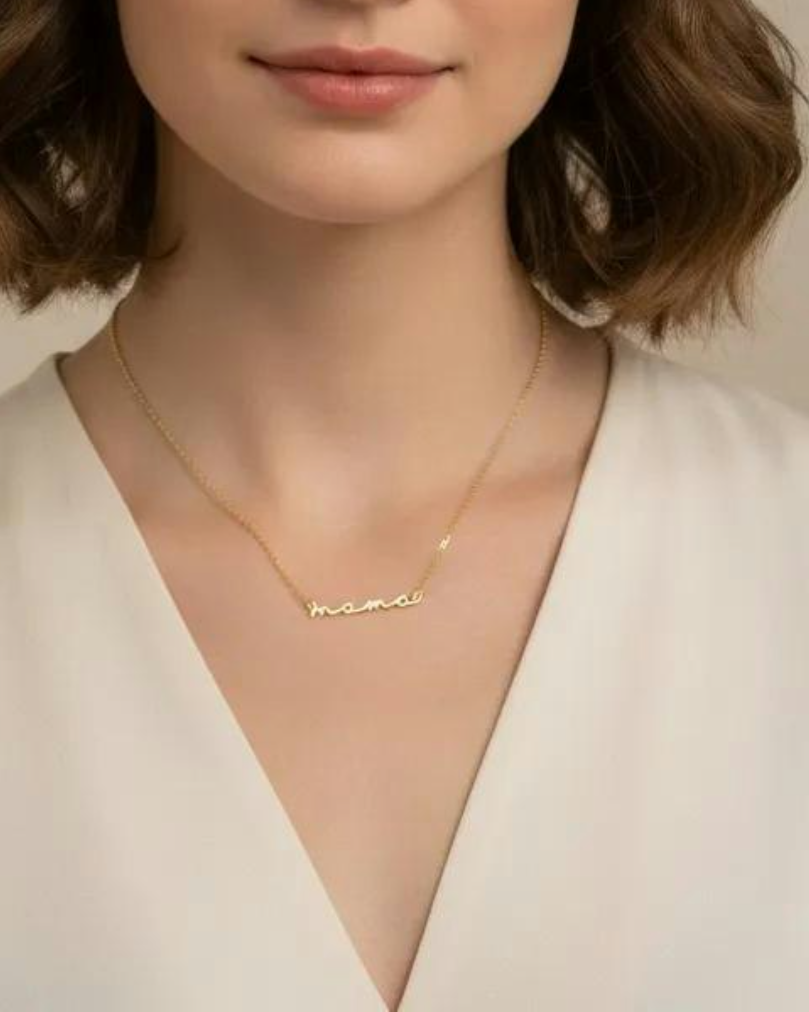 Mama letter necklace