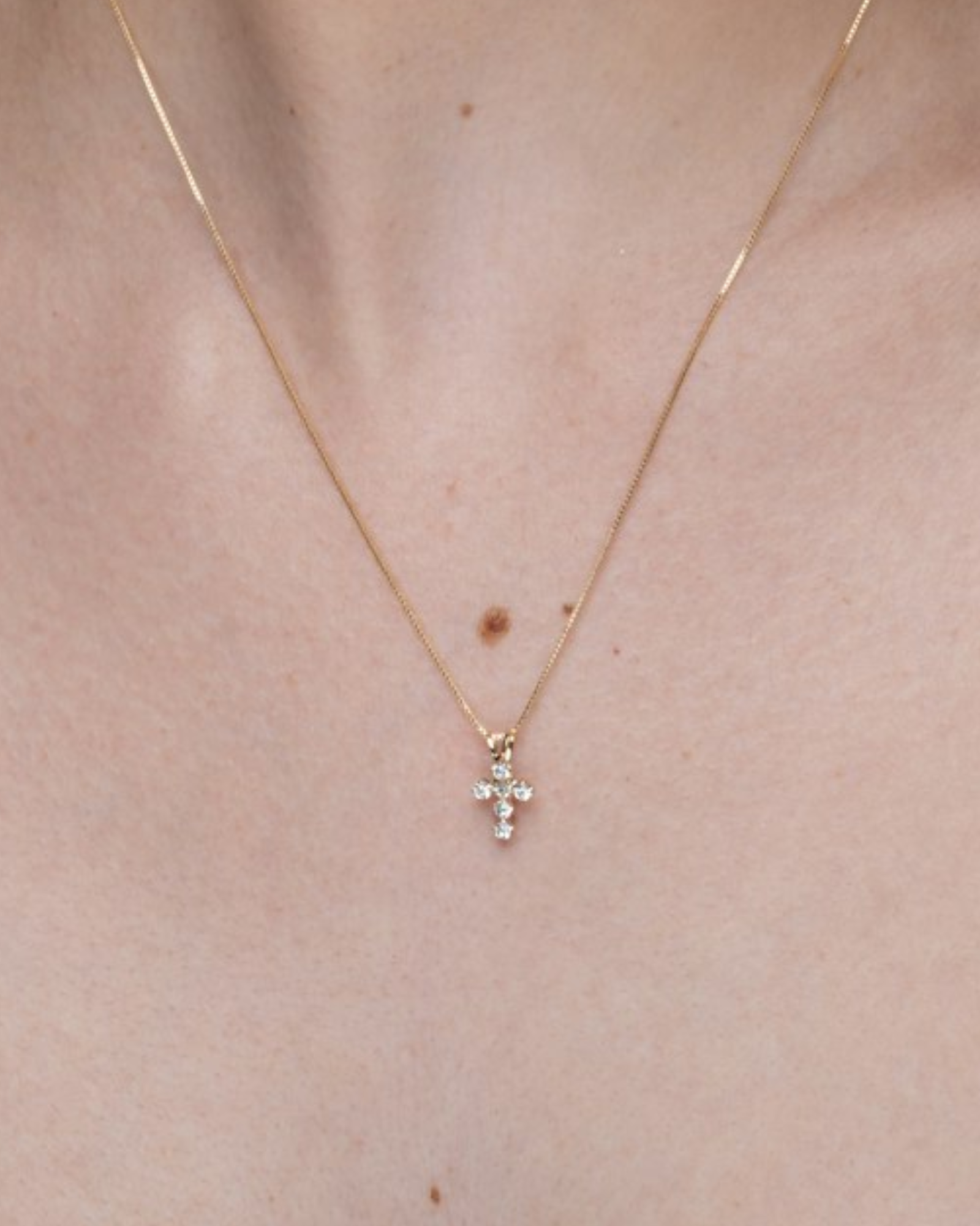 Cross Crystal Necklace
