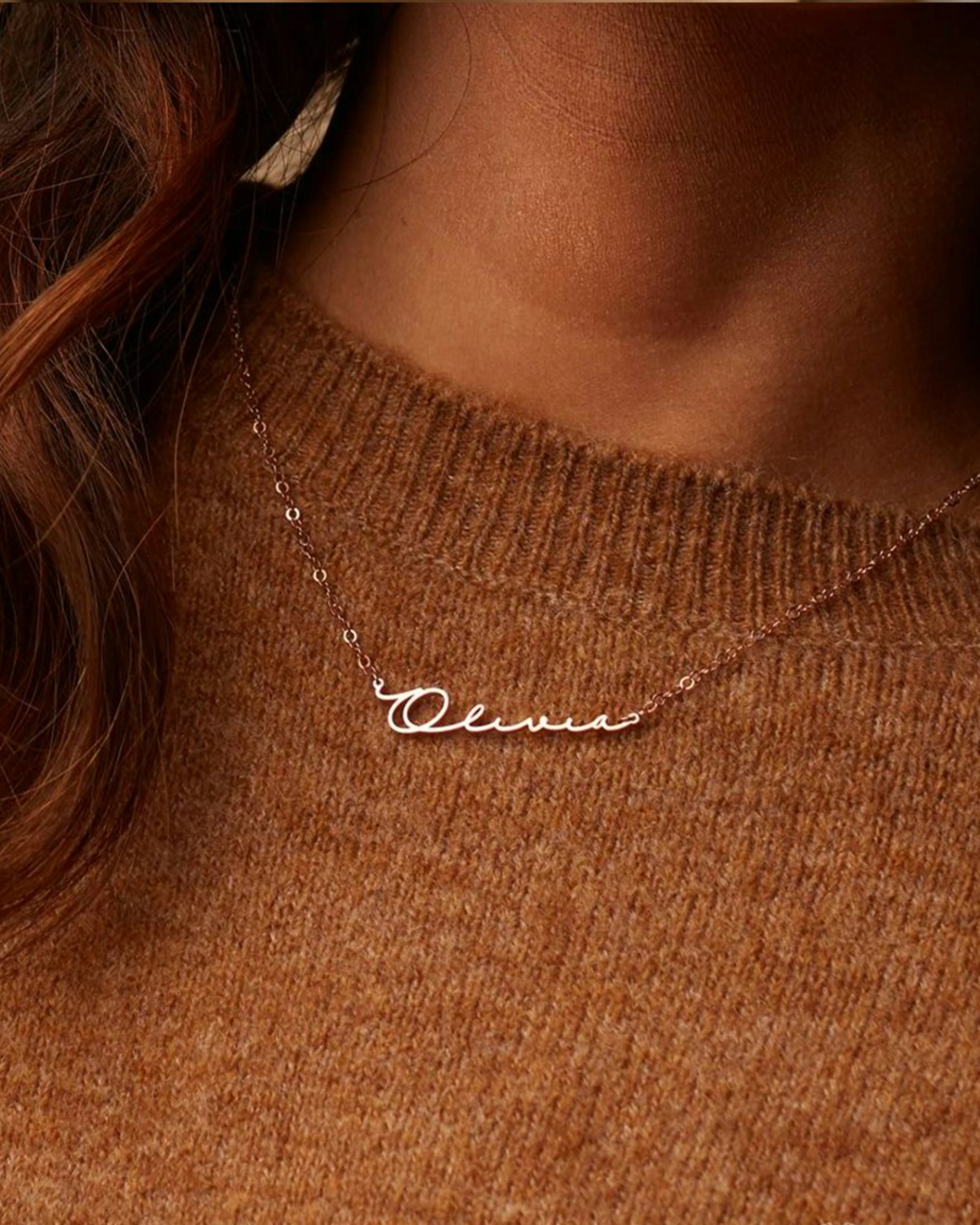 Custom Name plate necklace