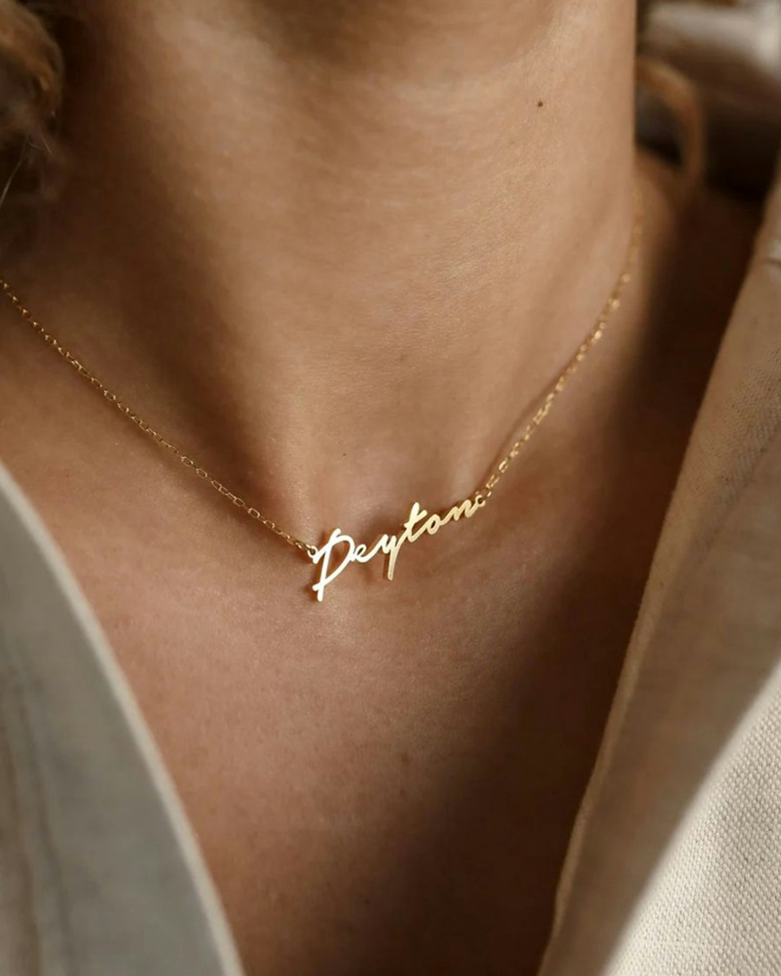 Custom Name plate necklace