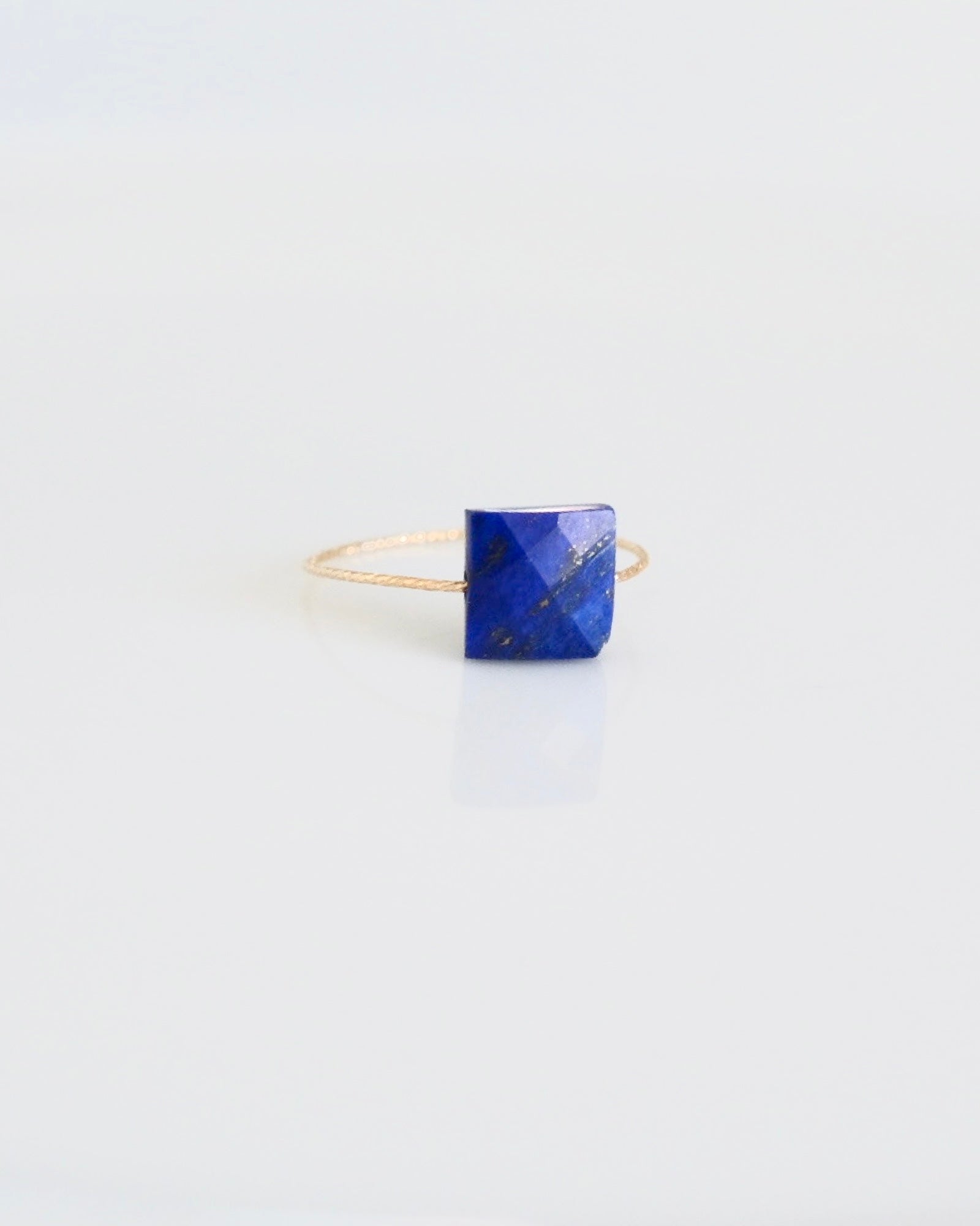 Lapis Lazuli Square Daily Serenity Ring ERIJEWELRY