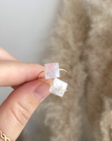 Moonstone Square Daily Serenity Ring