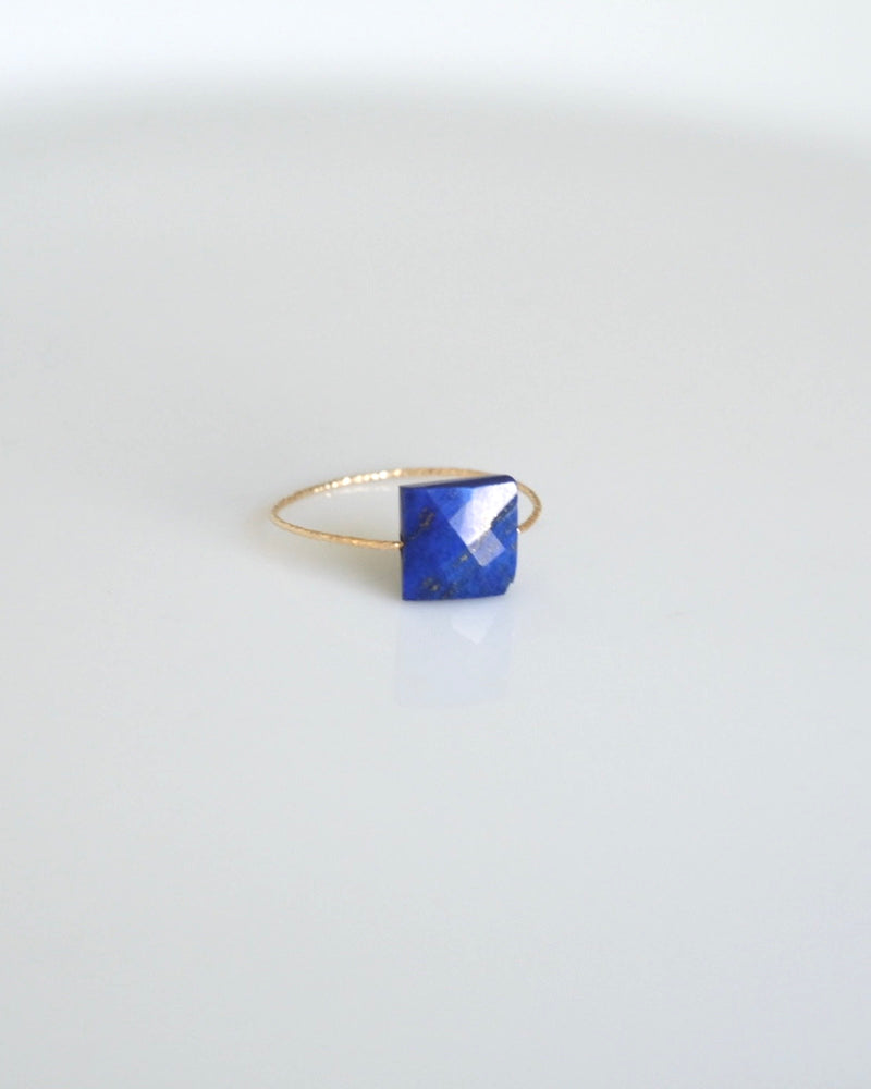 Lapis Lazuli Square Daily Serenity Ring