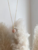 Chocolate Moonstone One Point Necklace