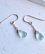Gemstones jewelry Aquamarine Gemstones Drop Earrings by Australian Jewelry Shop ERIJEWELRY
