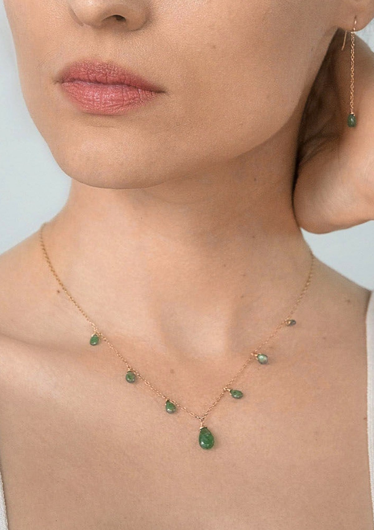 Emerald Princess Necklace ERIJEWELRY