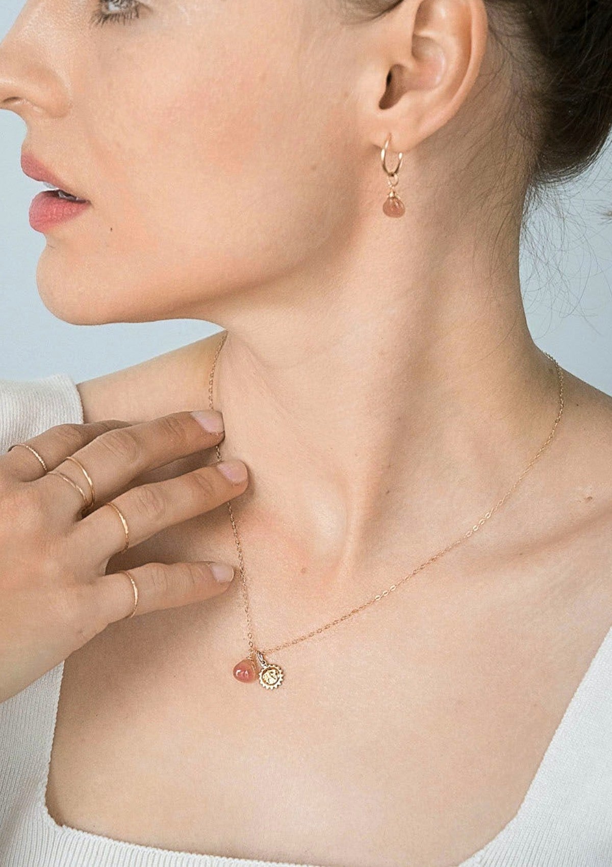Inca Rose with Sun Necklace ERIJEWELRY