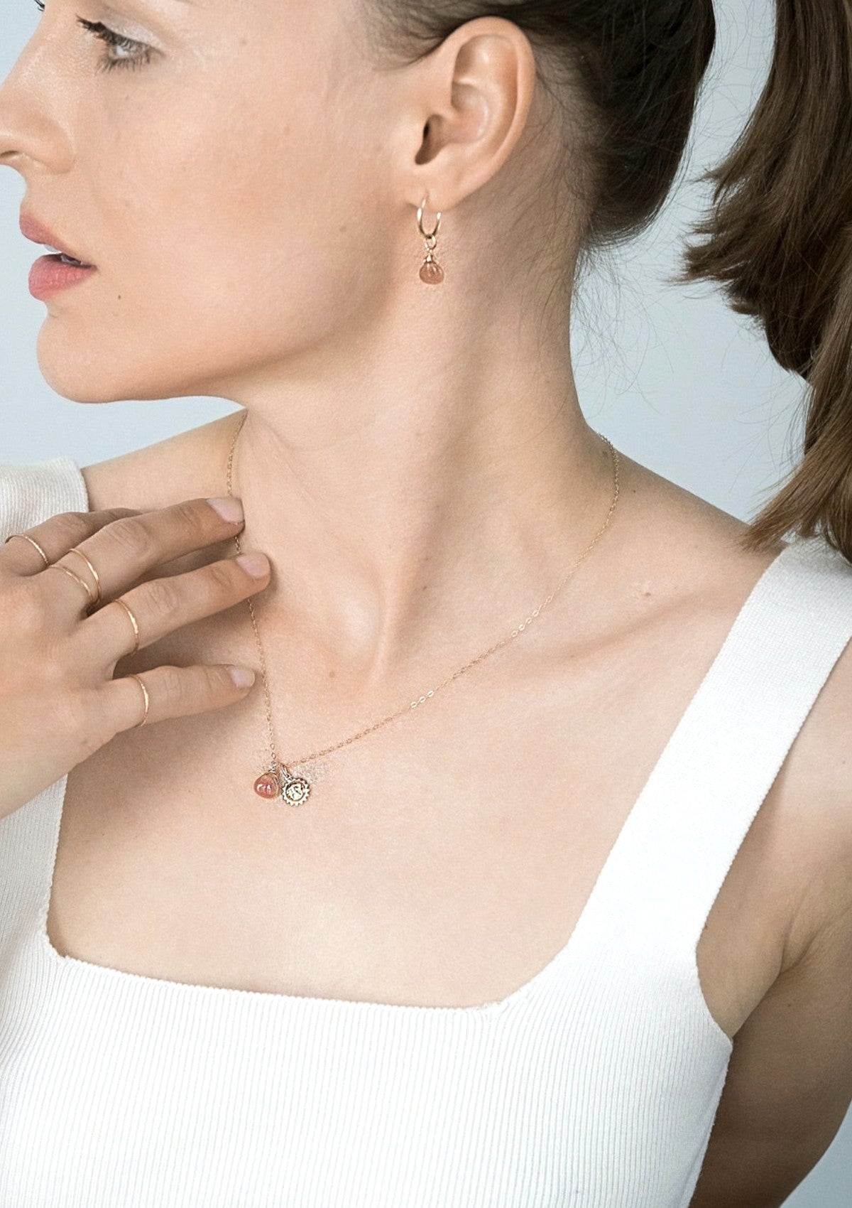 Inca Rose with Sun Necklace ERIJEWELRY