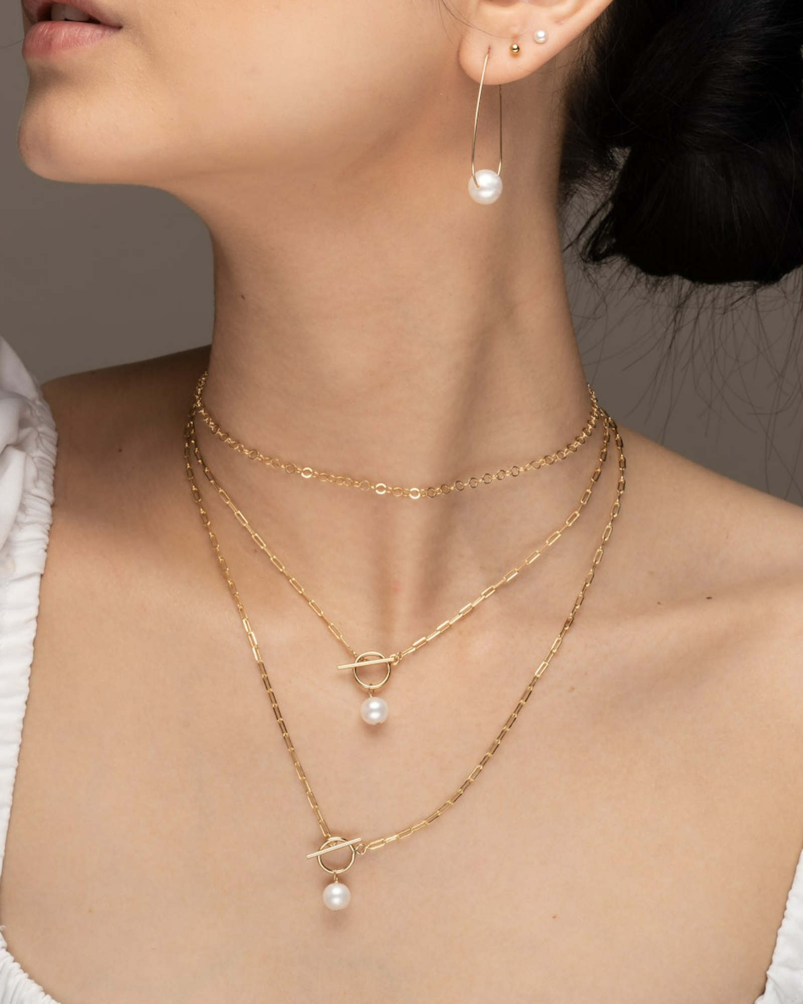 Pearl lock necklace ERIJEWELRY