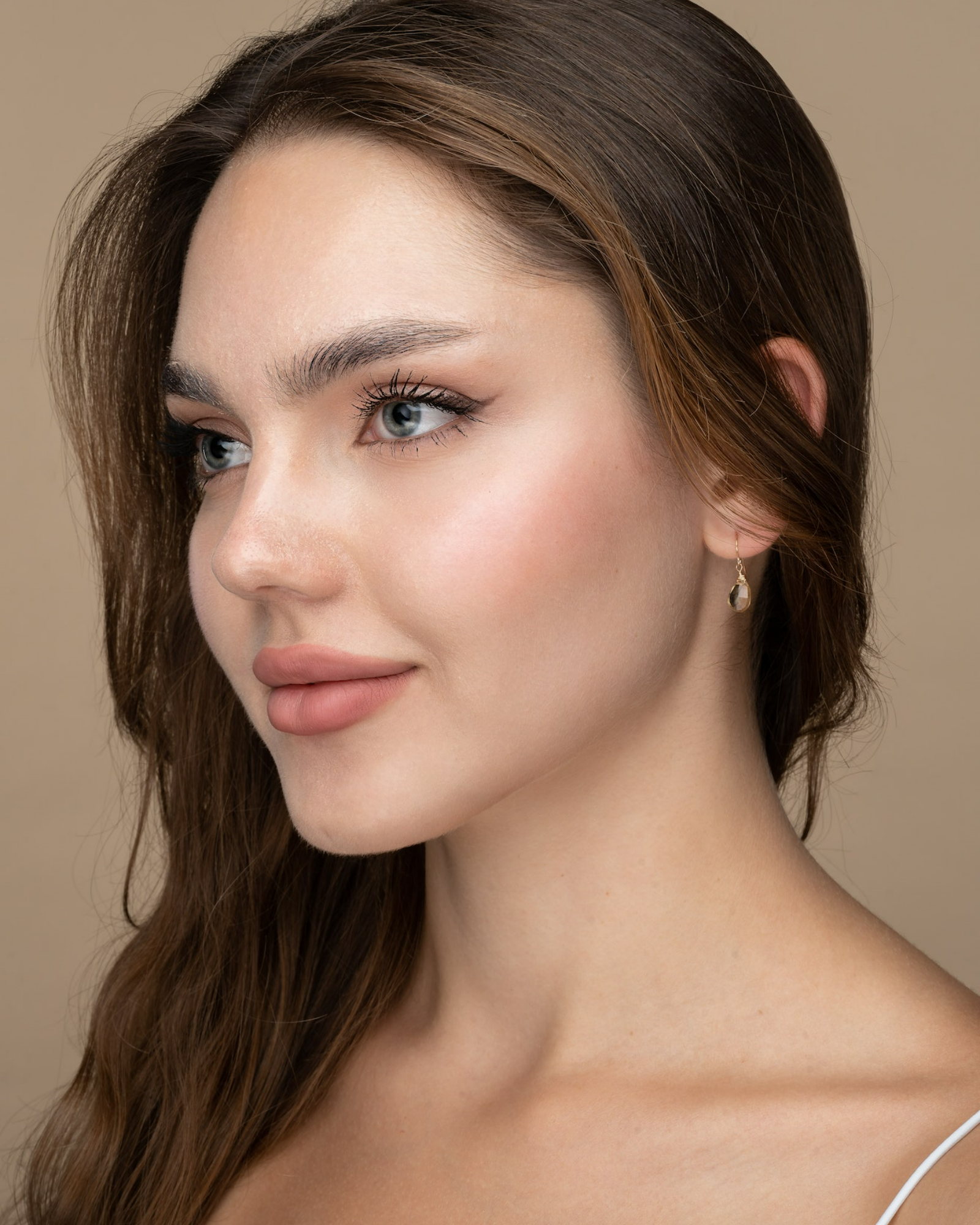 Citrine Simple Earrings ERIJEWELRY