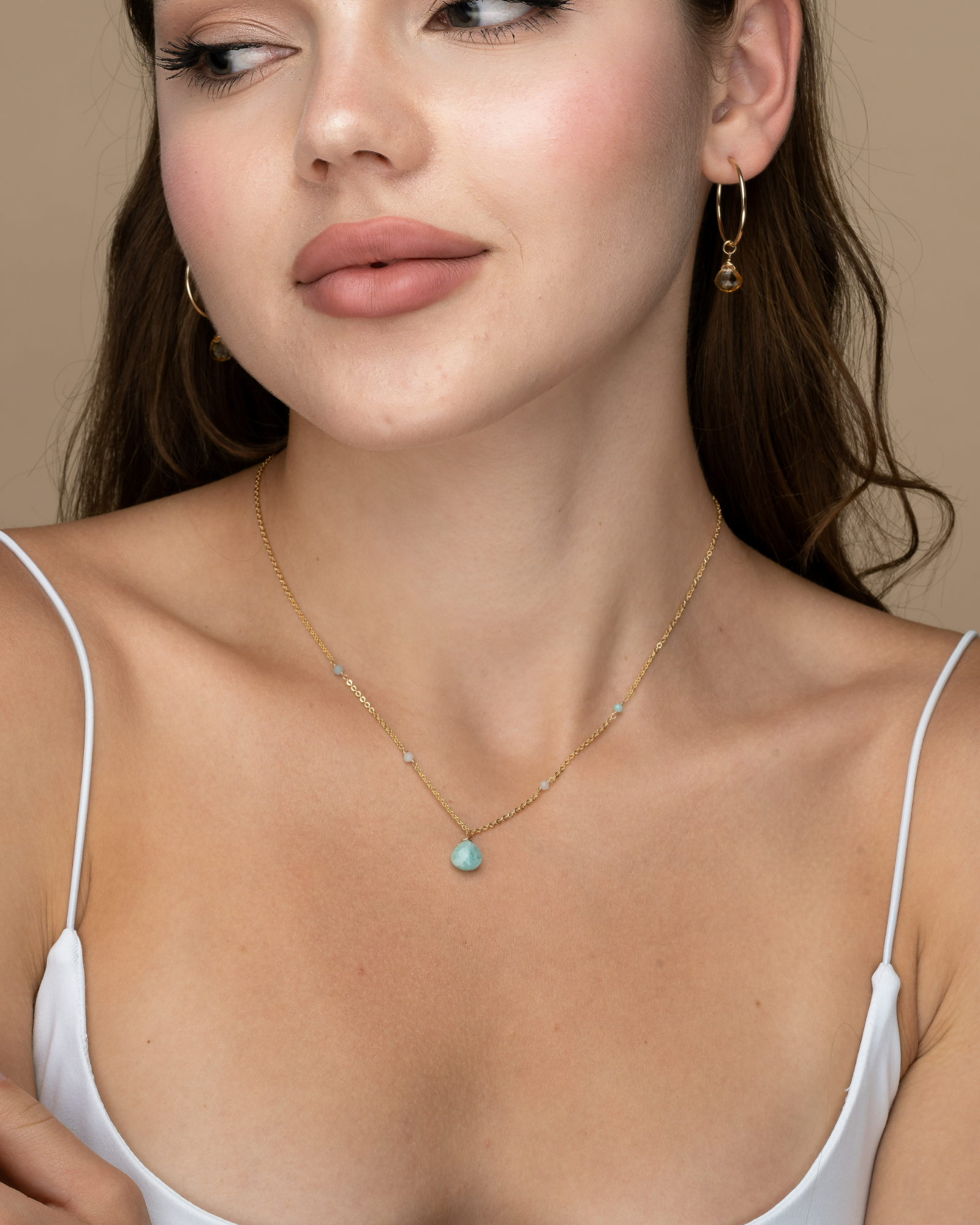 Amazonite Bohemian Necklace ERIJEWELRY