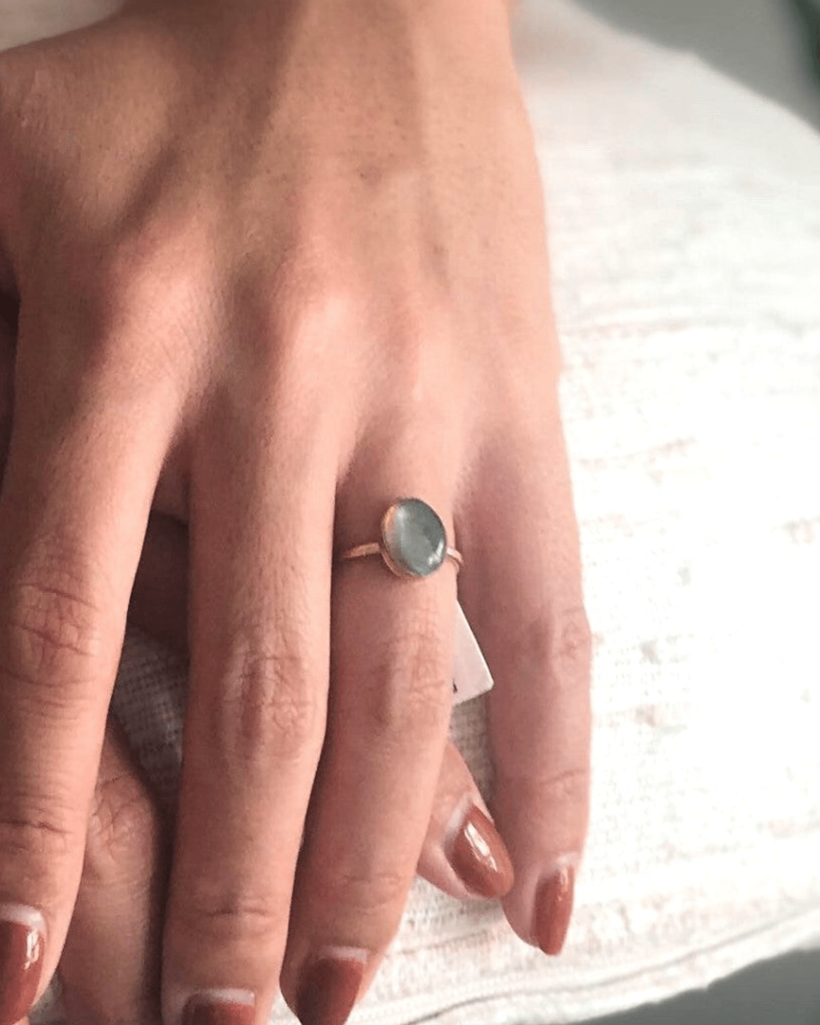 Labradorite Oval Ring ERIJEWELRY