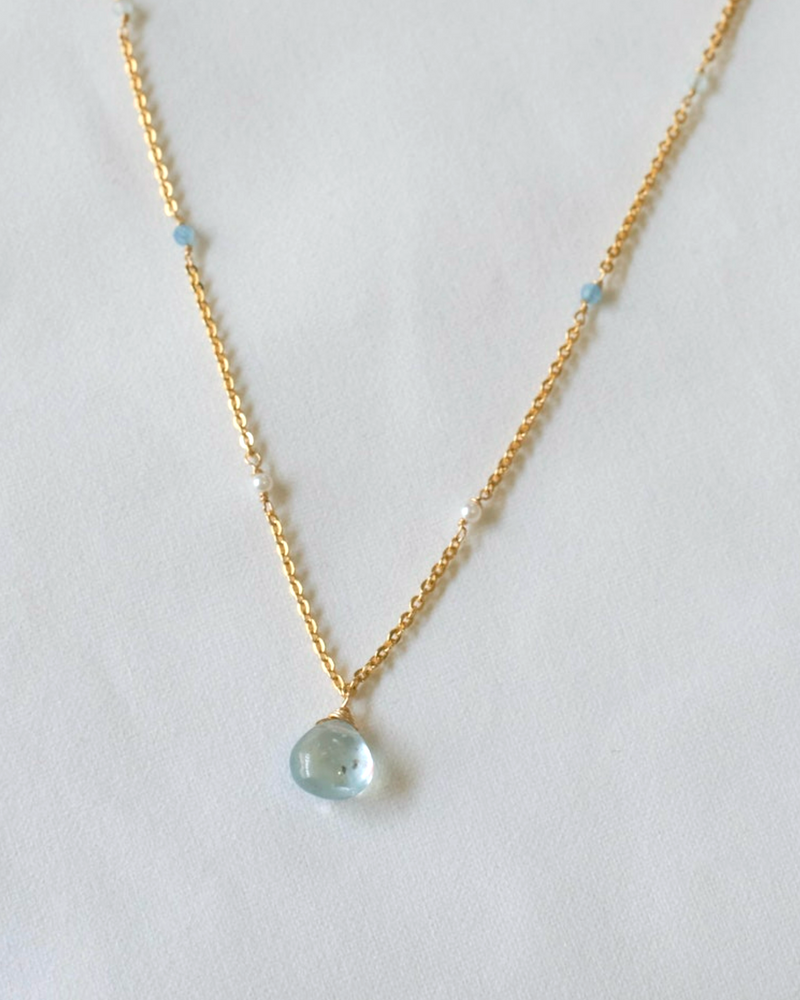 Aquamarine Bohemian Necklace
