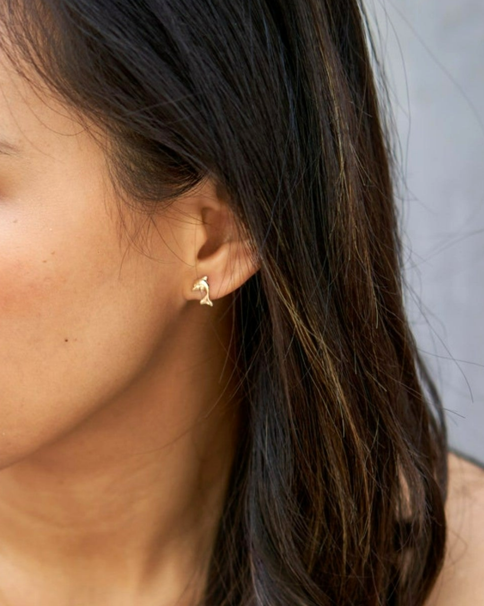 Dolphin Stud Earrings ERIJEWELRY