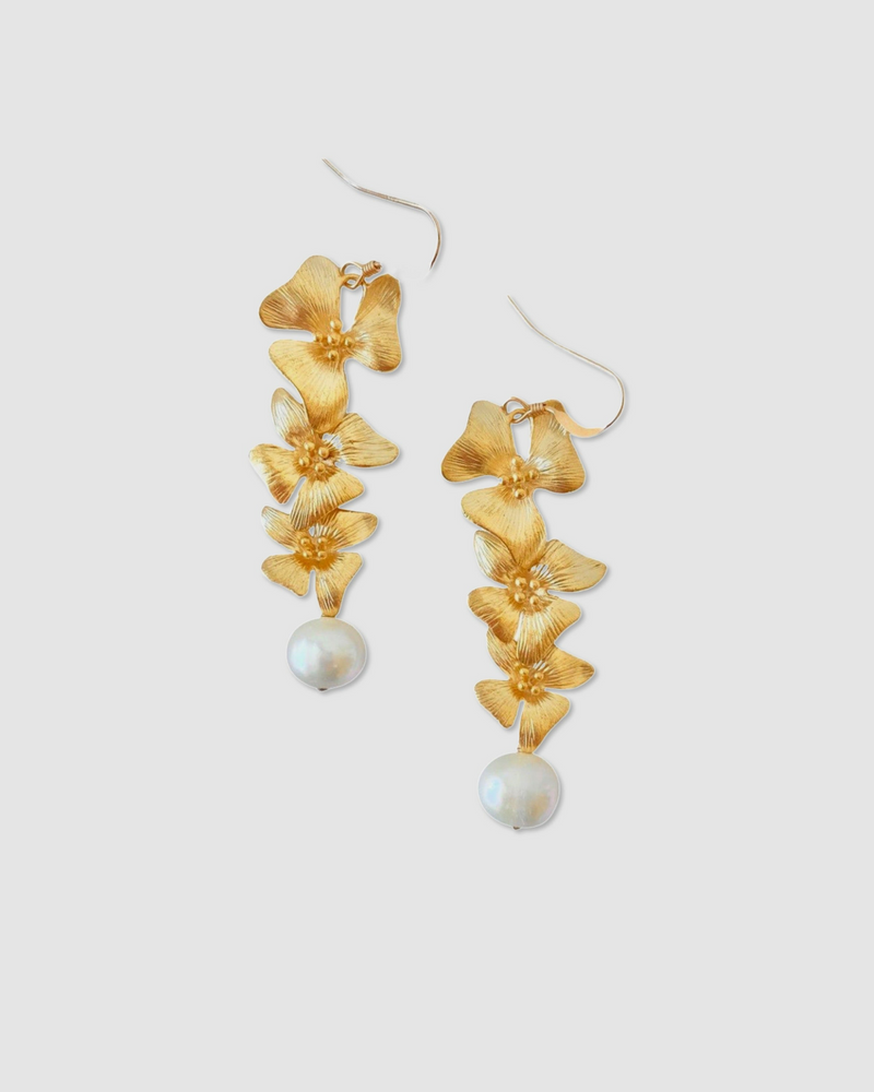 Floral Pearl Gorgeous Earrings