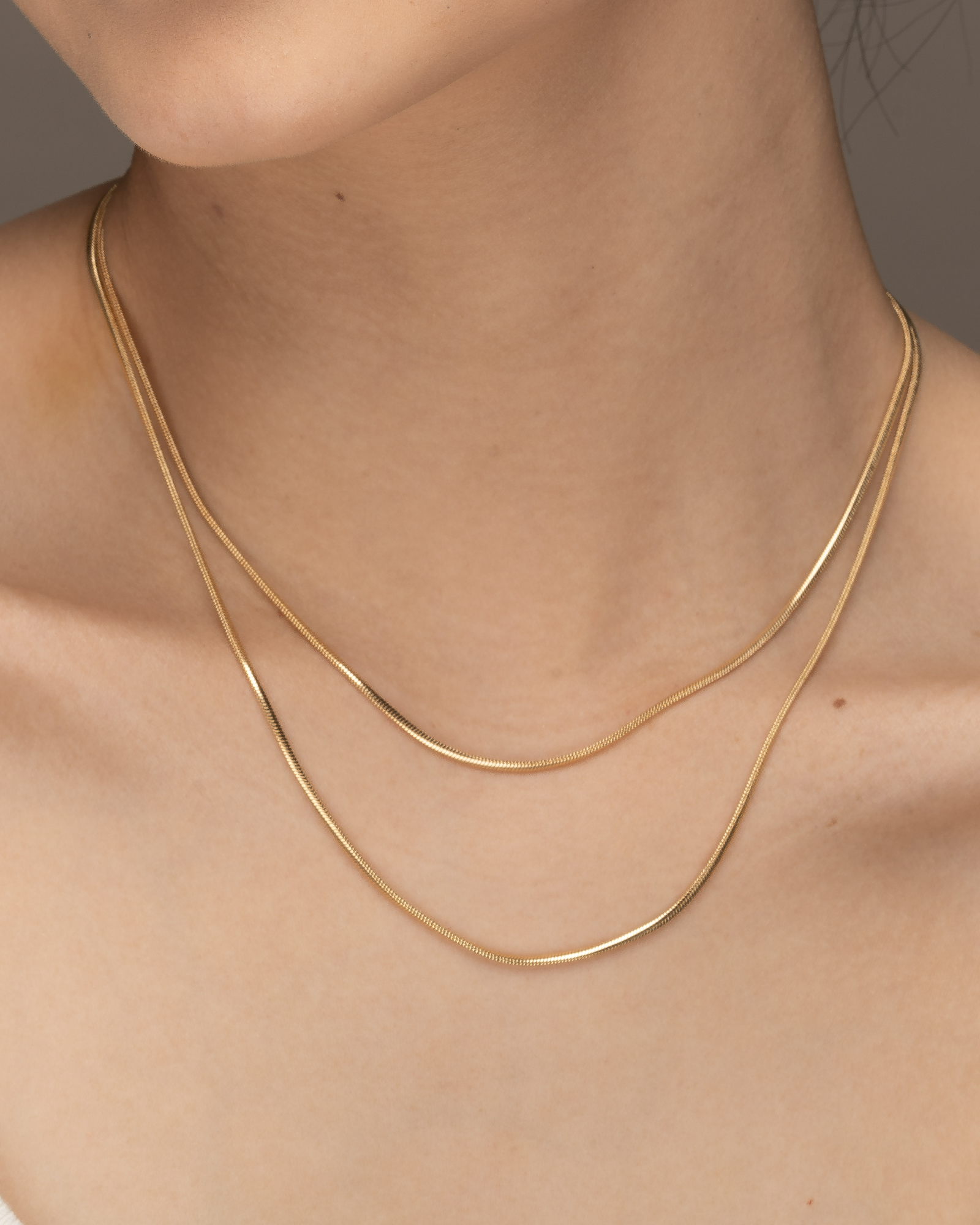 Ava Flat Snake Necklace ERIJEWELRY