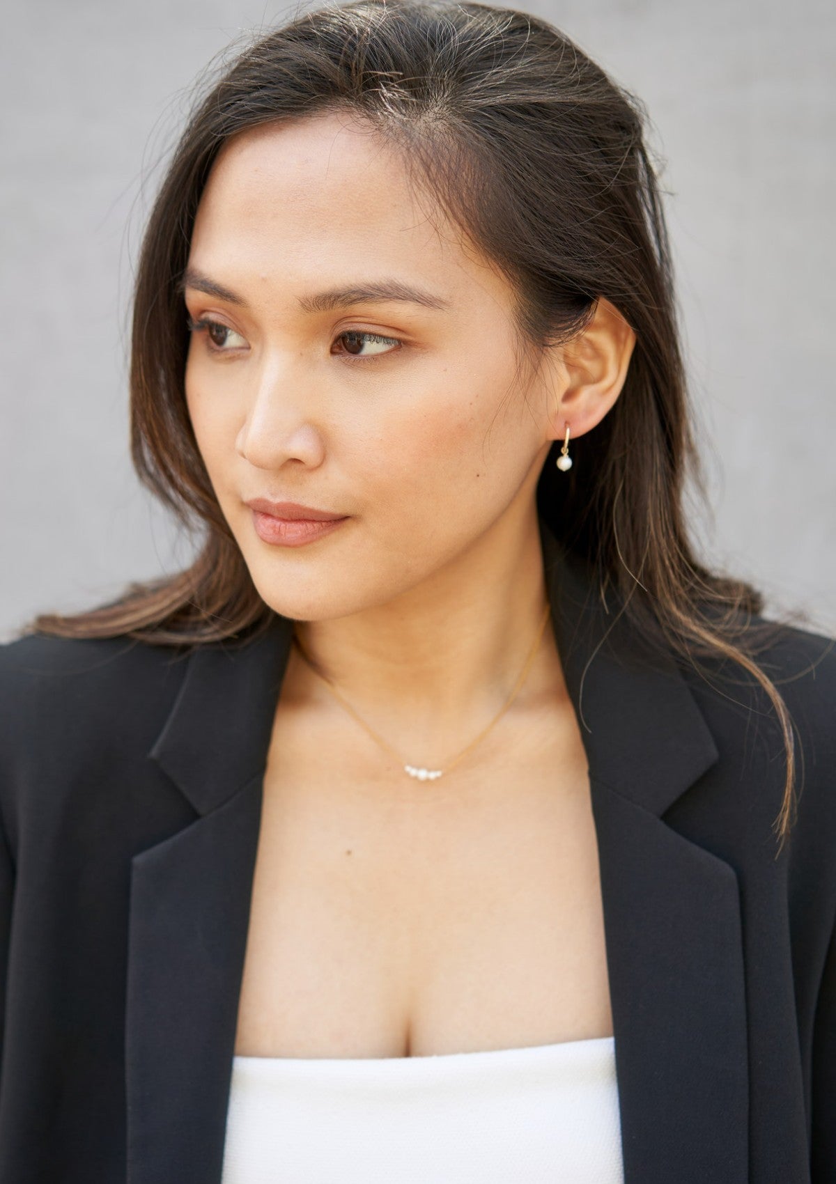 Petite Pearl Infinity Hoops (12mm) ERIJEWELRY