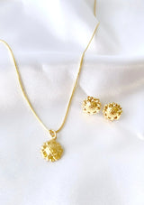 Sunflower charm necklace by Australian Jewelry Shop ERIJEWELRY