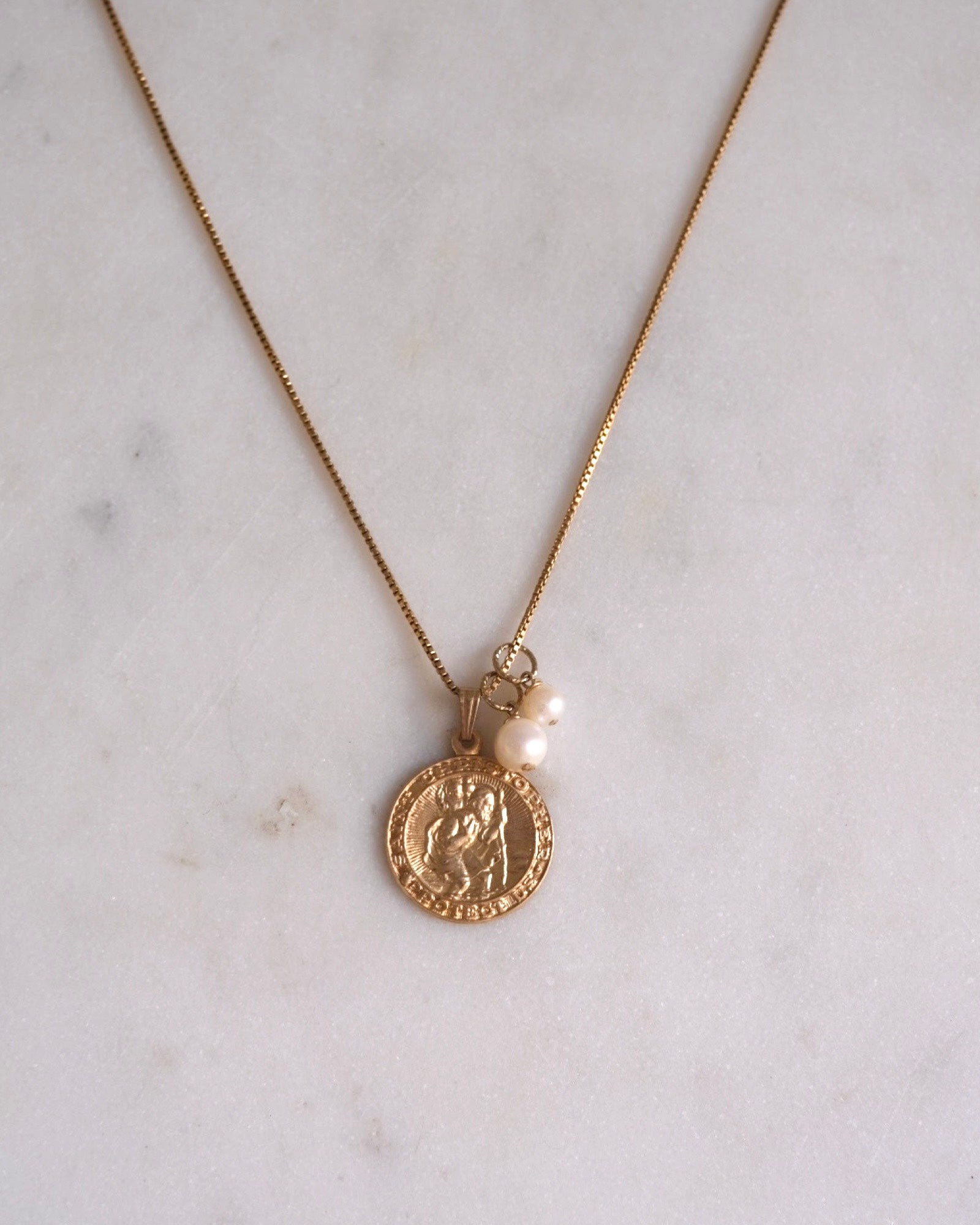 Small Pearl Pendant Charm ERIJEWELRY