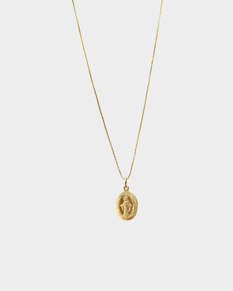 Mini Virgin Mary Necklace