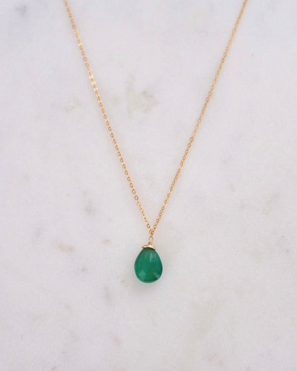 Green onyx necklace