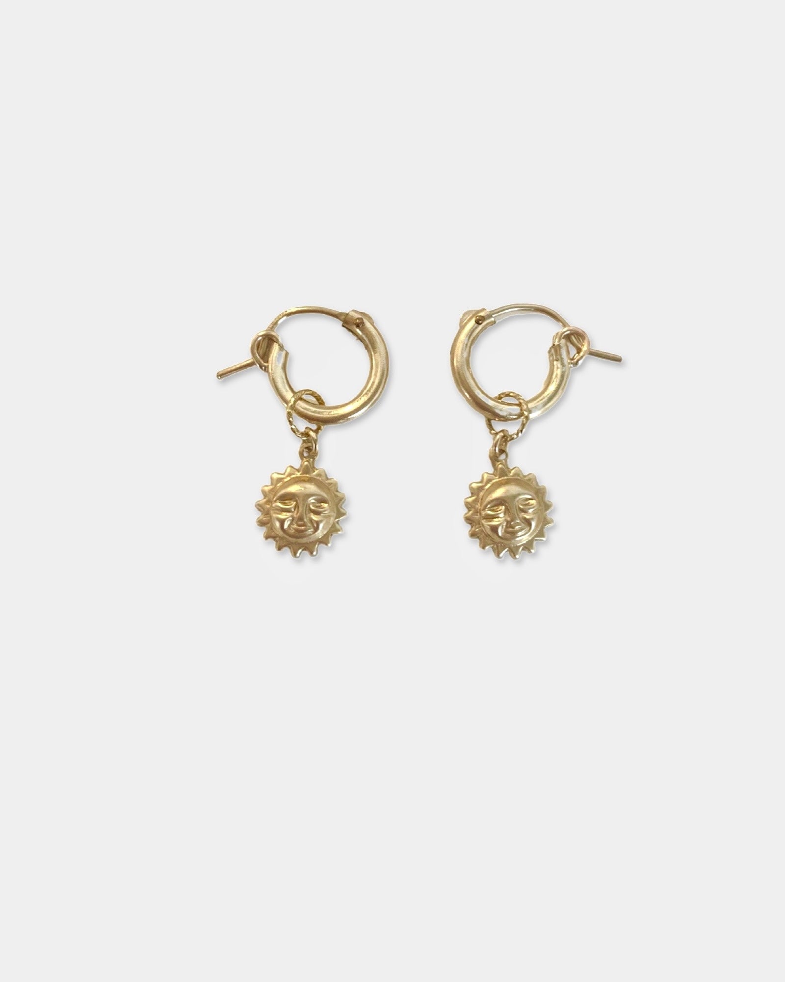 The Sun Huggie Hoops ERIJEWELRY