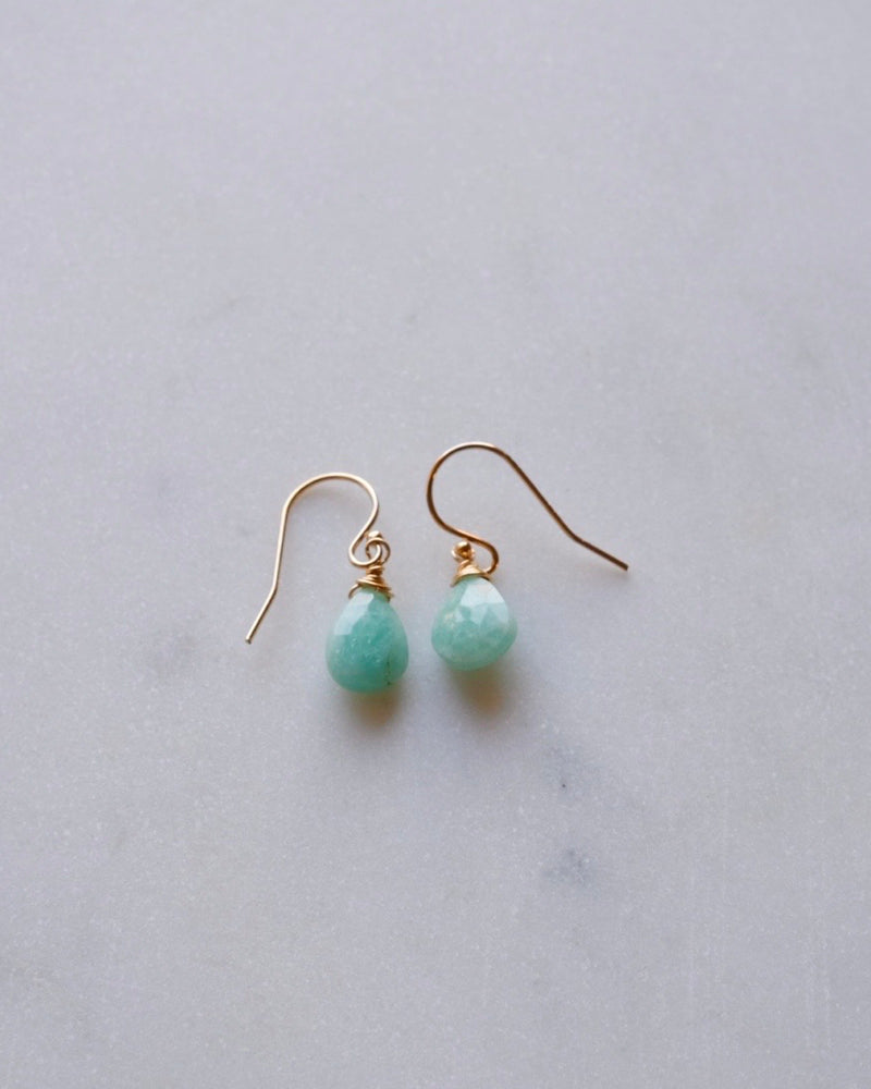 Amazonite drop earrings