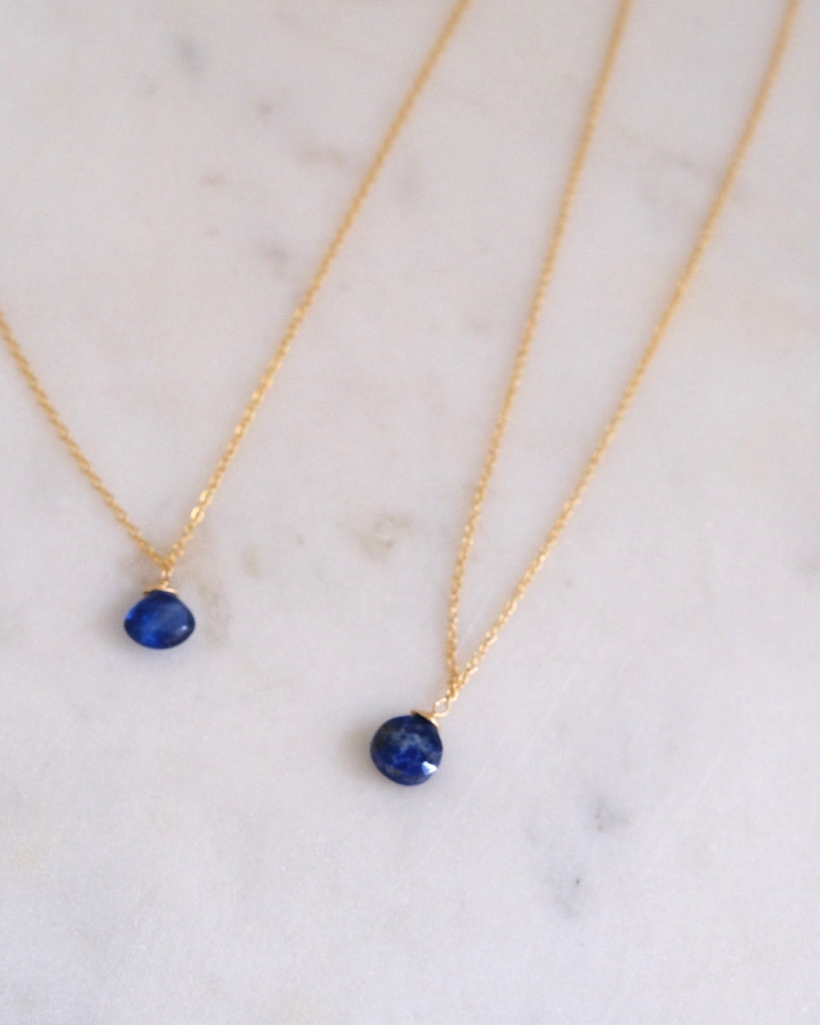 Lapis lazuli simple necklace ERIJEWELRY