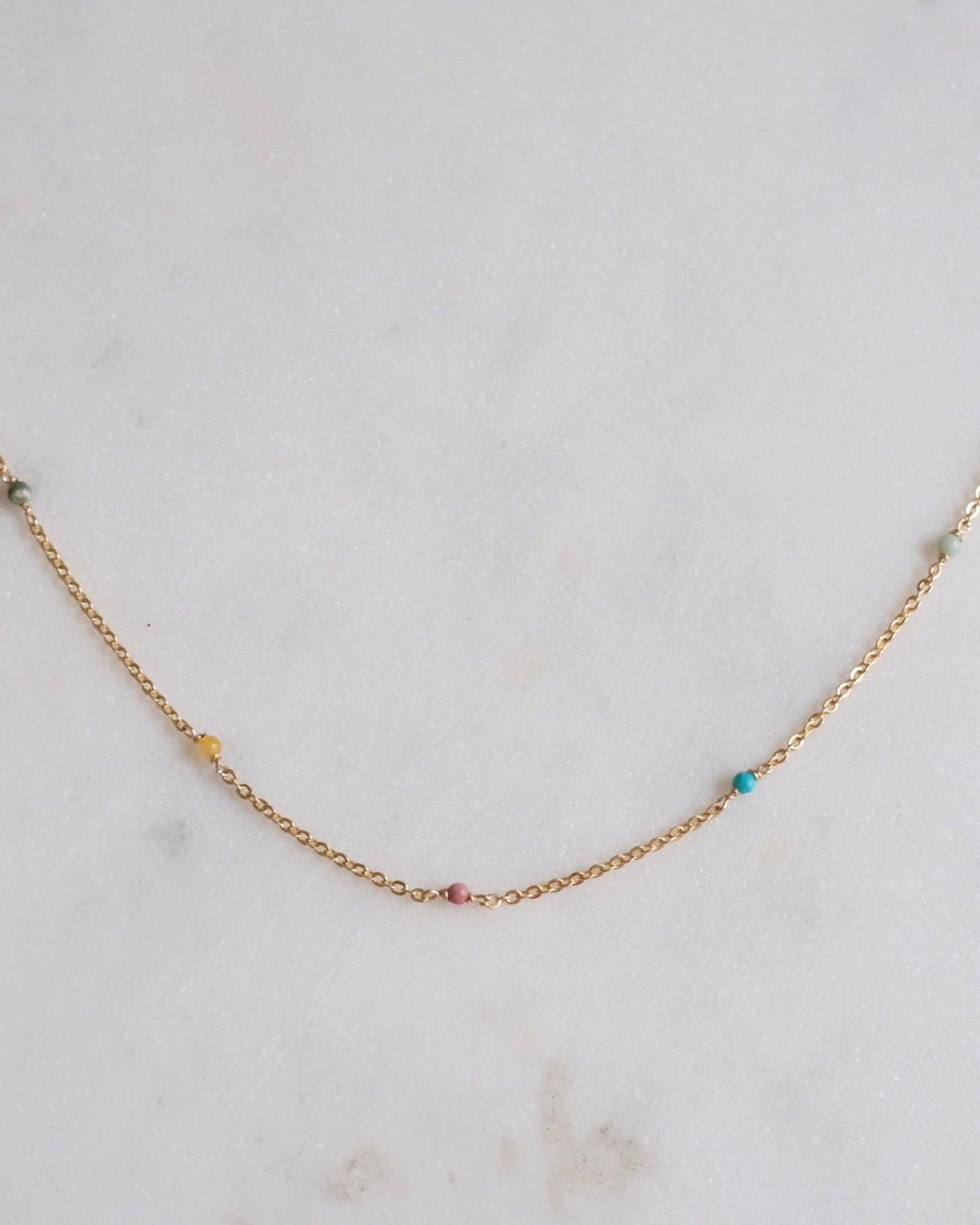 Pastel beaded Necklace ERIJEWELRY