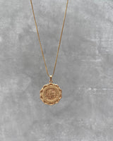 St Christopher LG Medallion Necklace