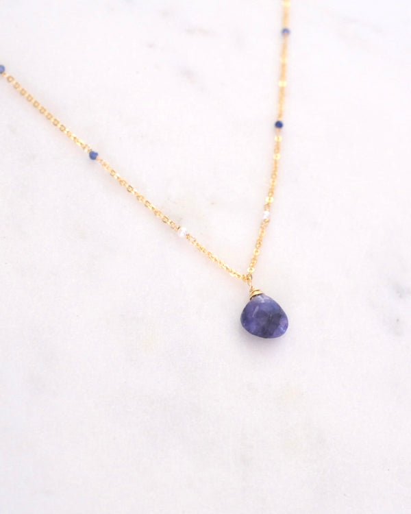 Blue Sapphire Bohemian Necklace