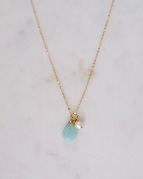 Amazonite pearl Necklace
