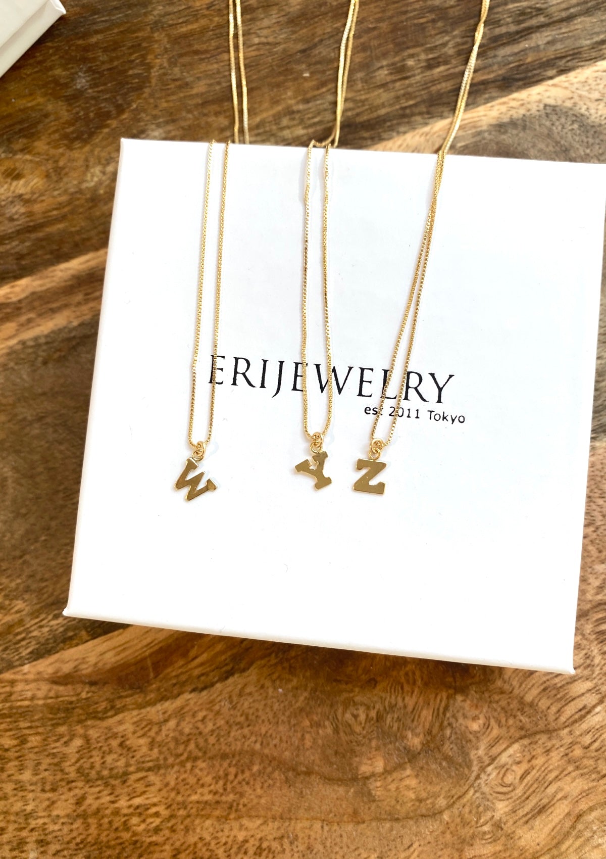 Personalised Initial letter Necklace ERIJEWELRY