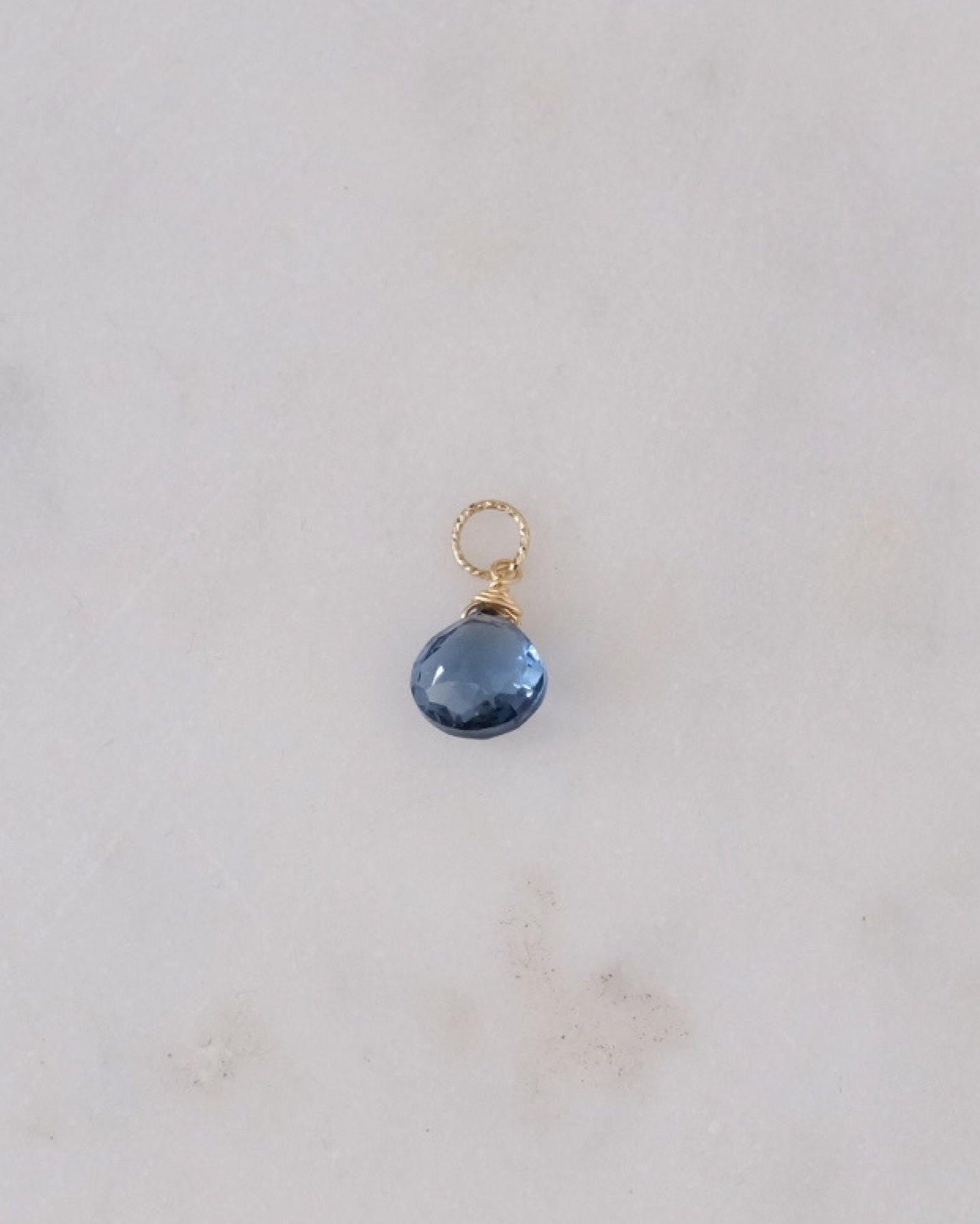 London blue quartz charm ERIJEWELRY