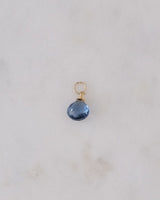 London blue quartz charm