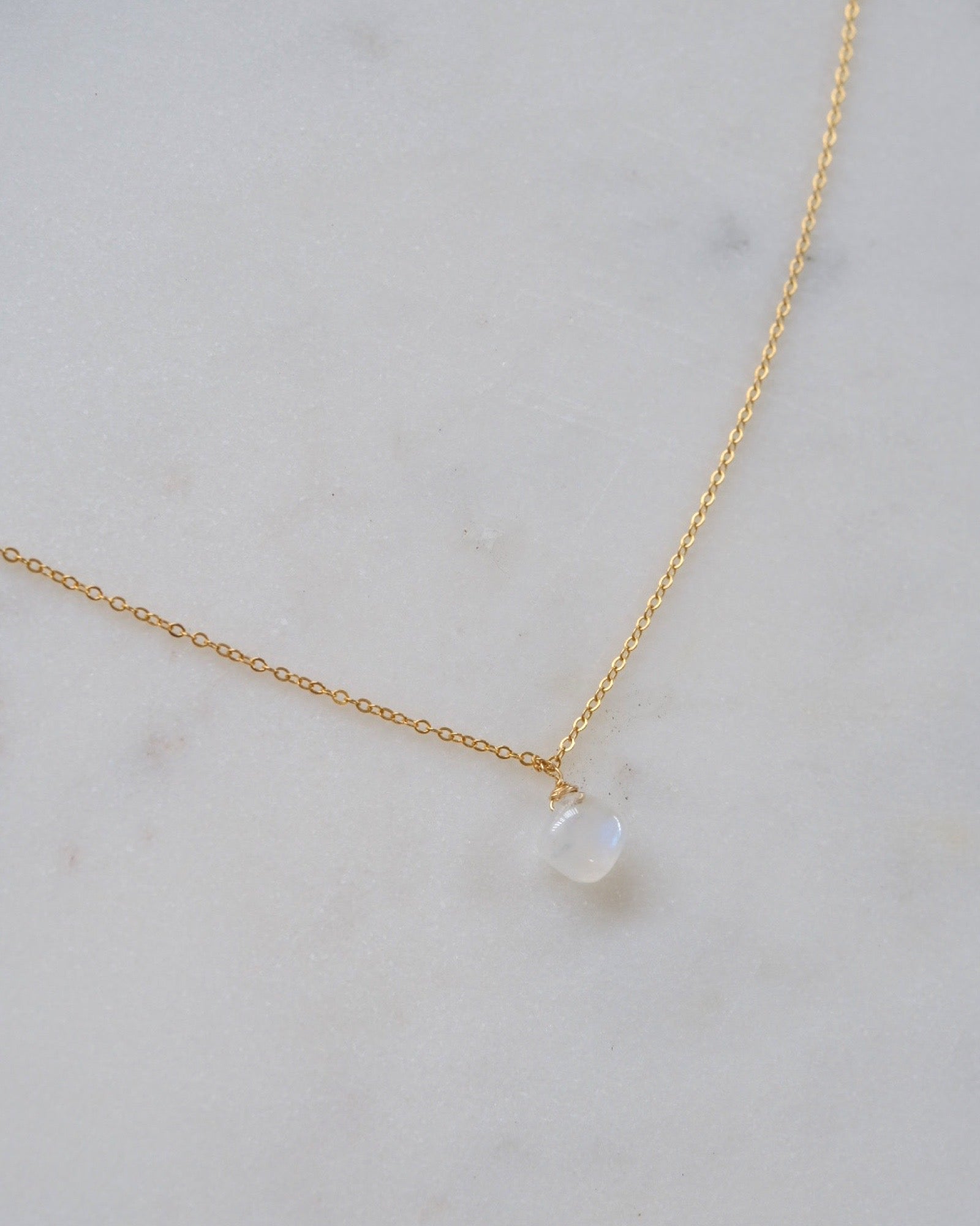 Moonstone Square necklace ERIJEWELRY