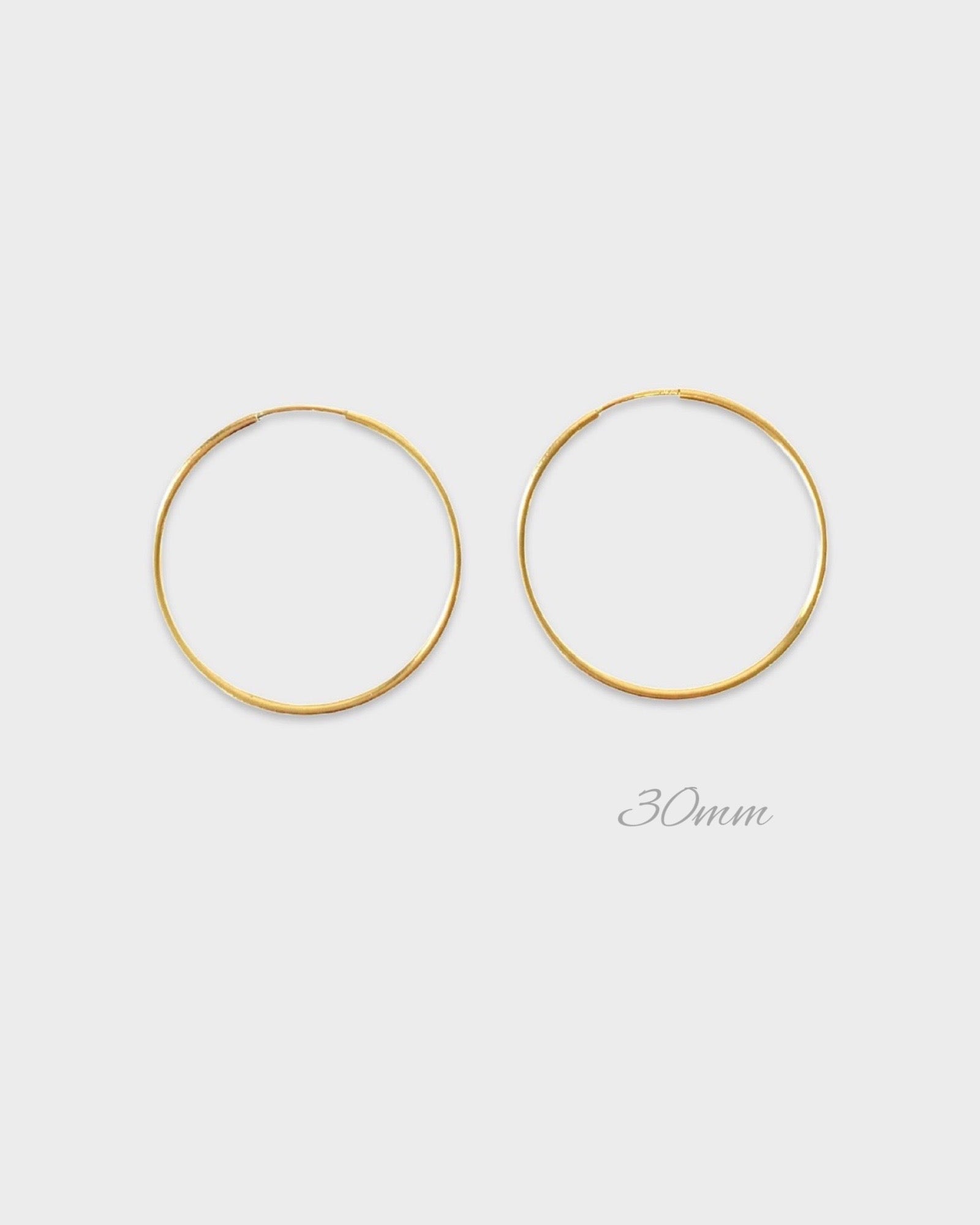 Medium Infinity Hoops (30mm) ERIJEWELRY