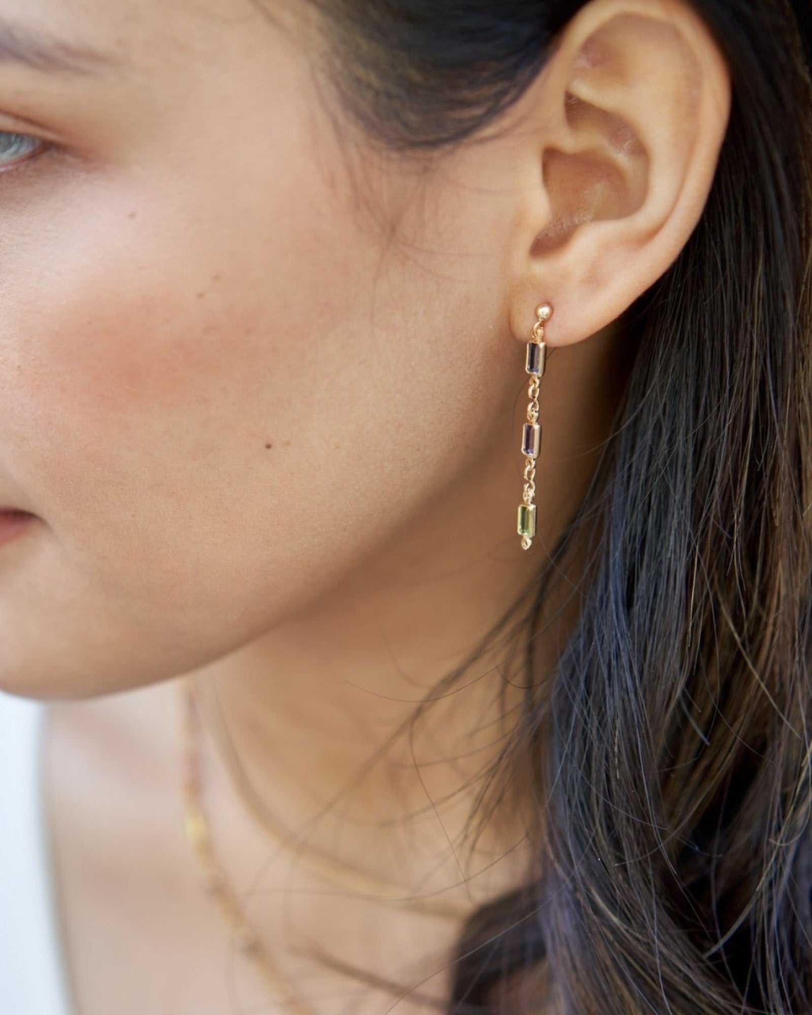 Daria Gold Stud Earrings ERIJEWELRY