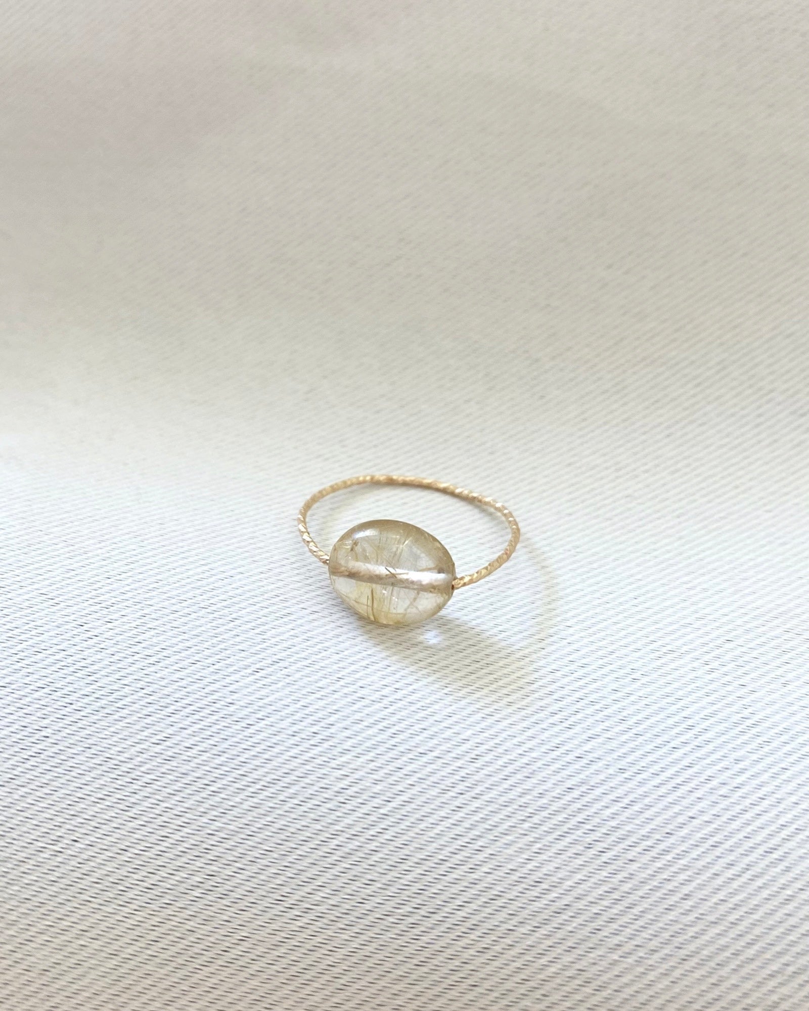 Rutile Quartz Daily Serenity Ring ERIJEWELRY
