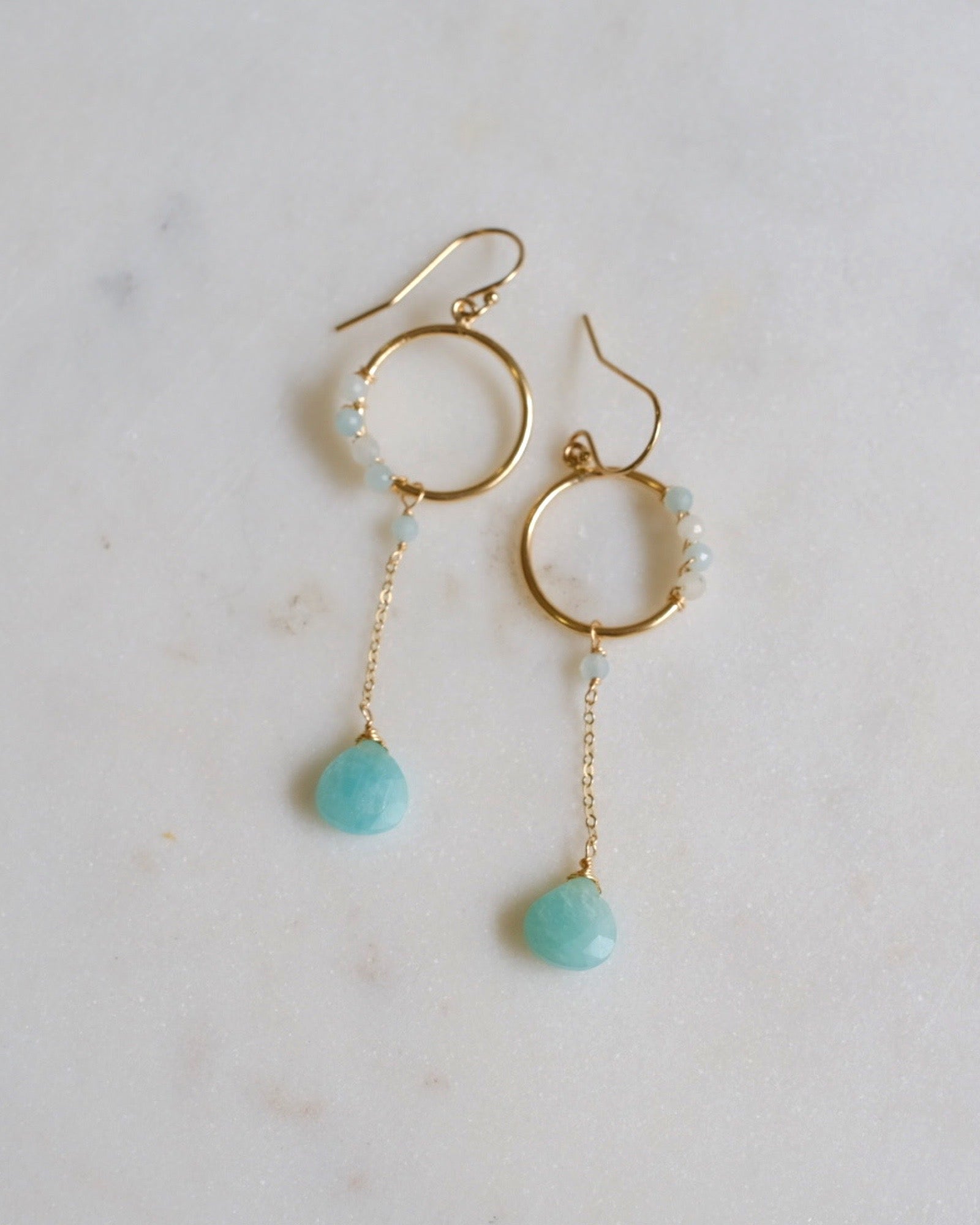 Fiona Amazonite Earrings ERIJEWELRY