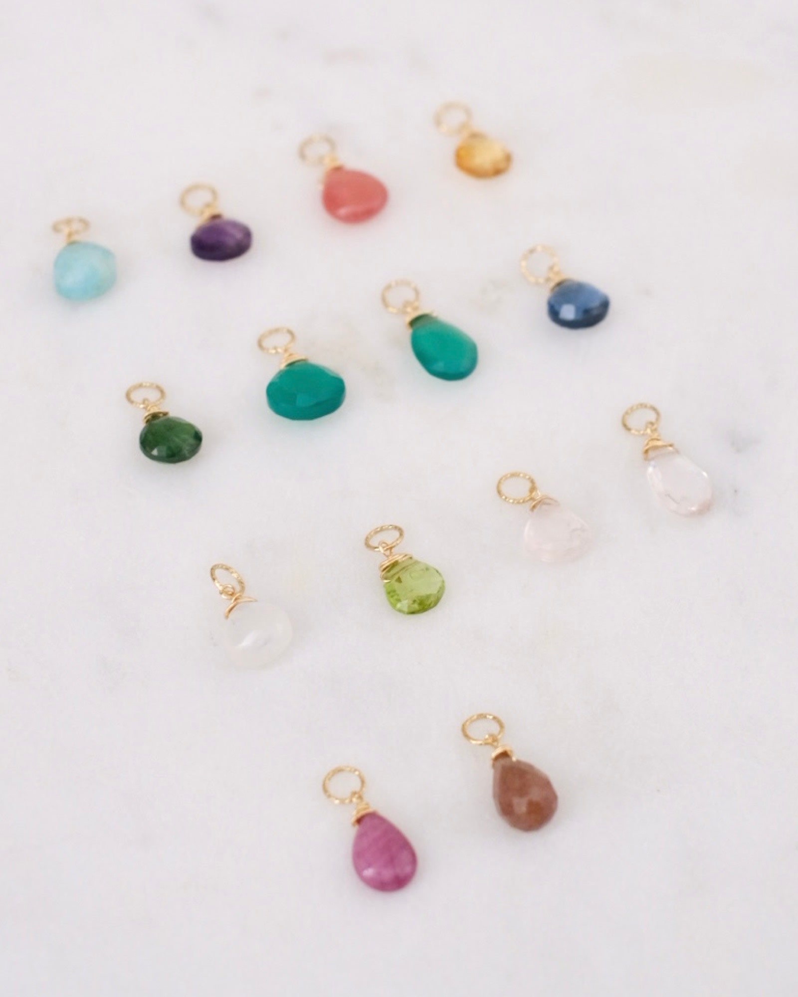 Green onyx Pendant Charm ERIJEWELRY