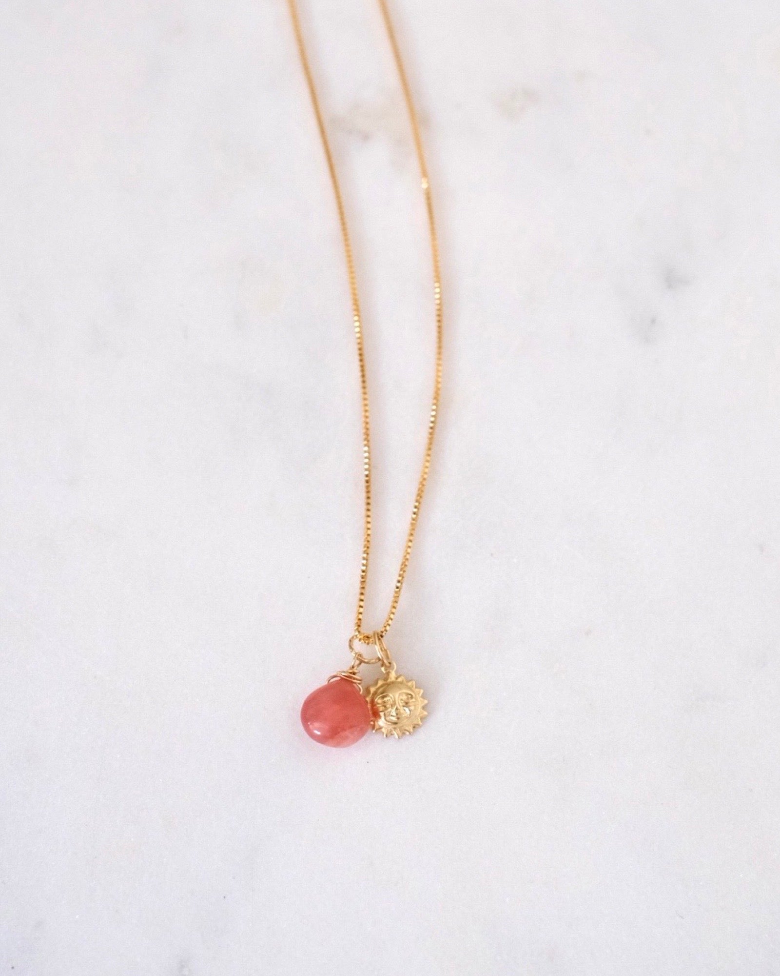 Inca Rose with Sun Necklace ERIJEWELRY