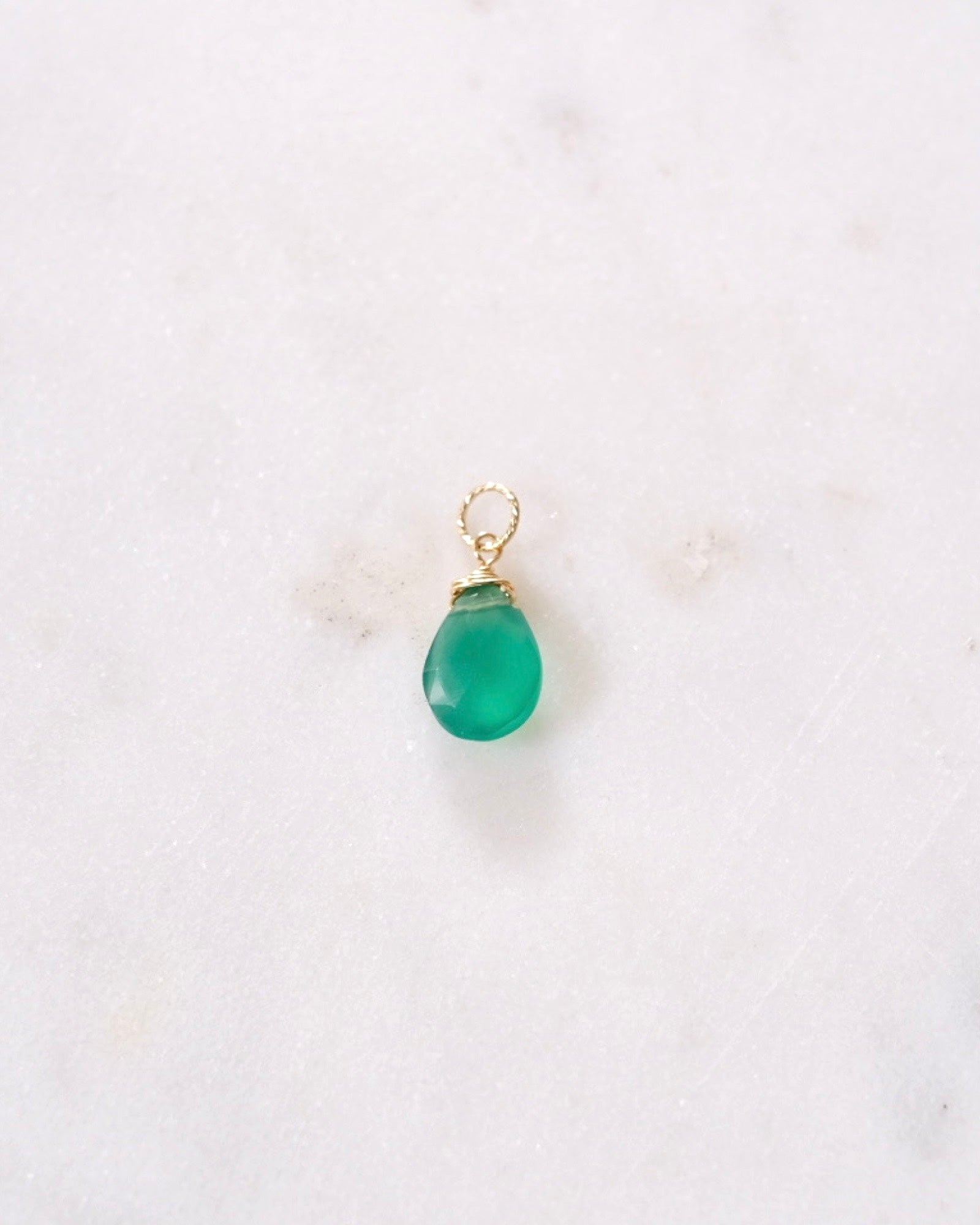 Green onyx Pendant Charm ERIJEWELRY