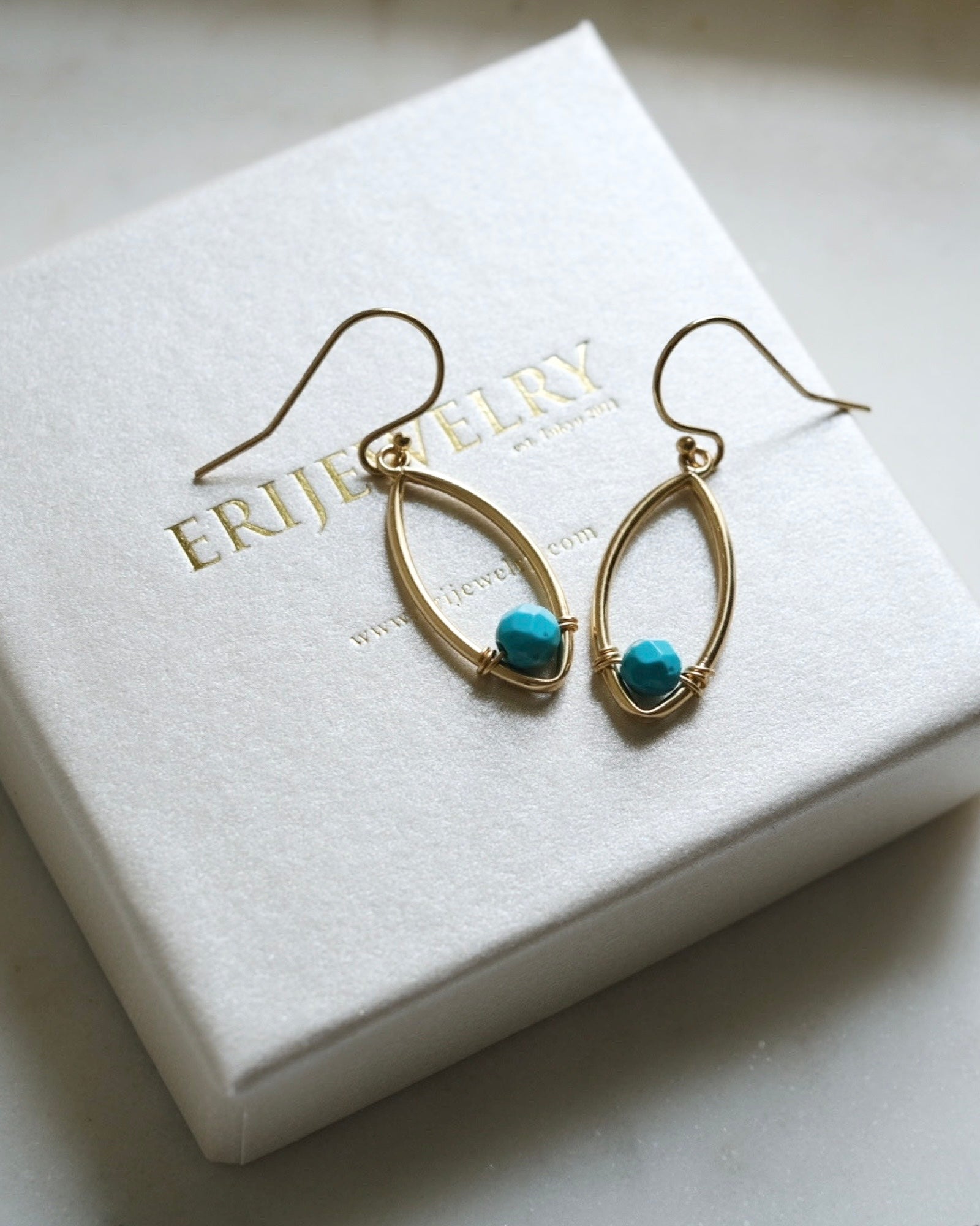 Turquoise ritual earrings ERIJEWELRY
