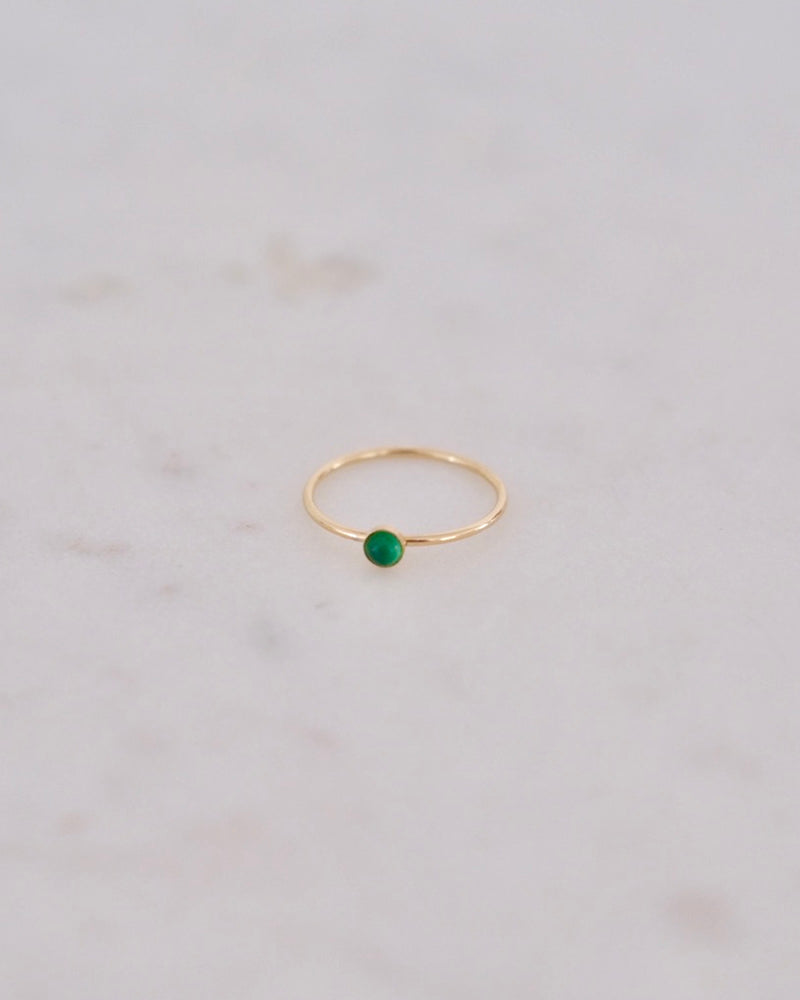 Petite Emerald ring