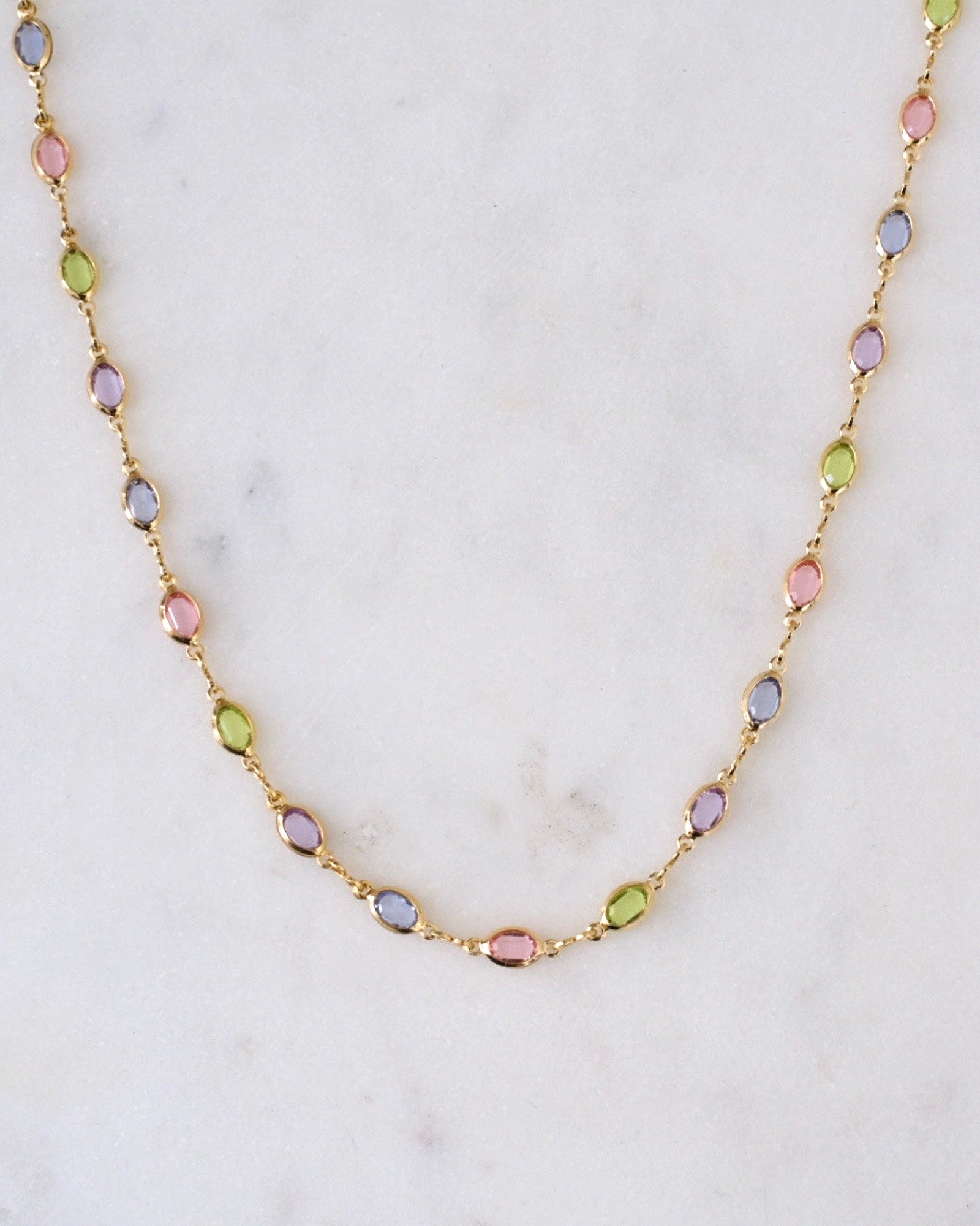 Margaret colourful Gold Necklace ERIJEWELRY