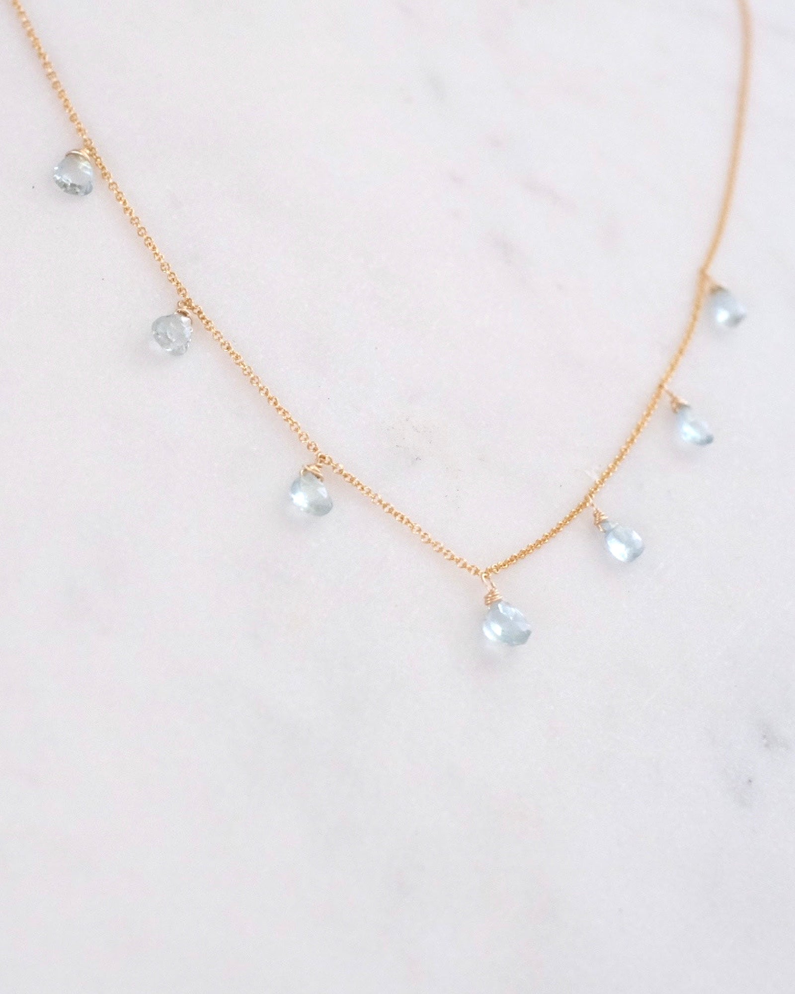 Aquamarine Princess Necklace ERIJEWELRY