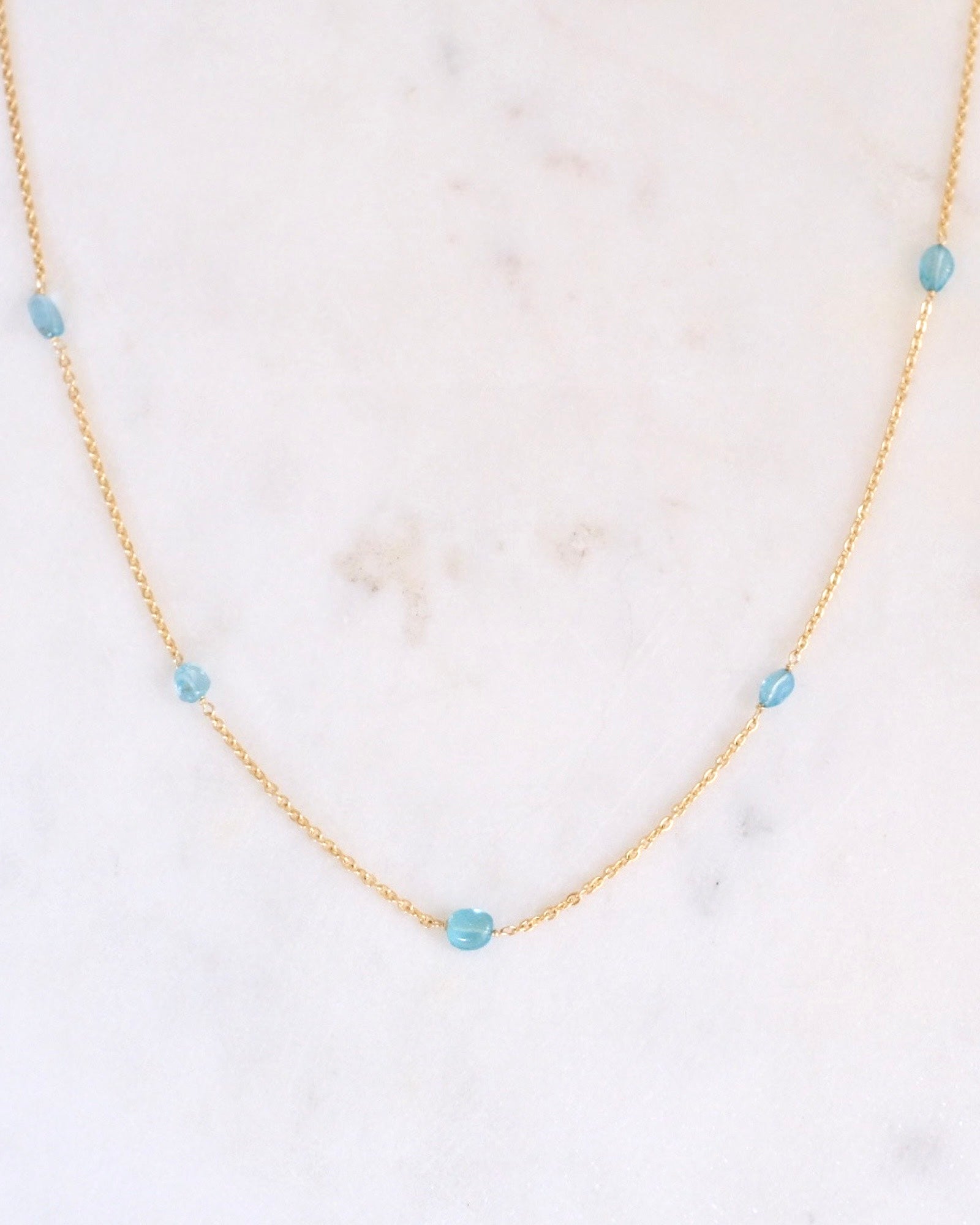 Blue Apatite necklace ERIJEWELRY