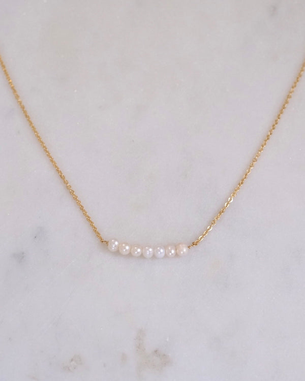 Freshwater Pearl Band Necklace