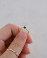 Petite Blue sapphire ring